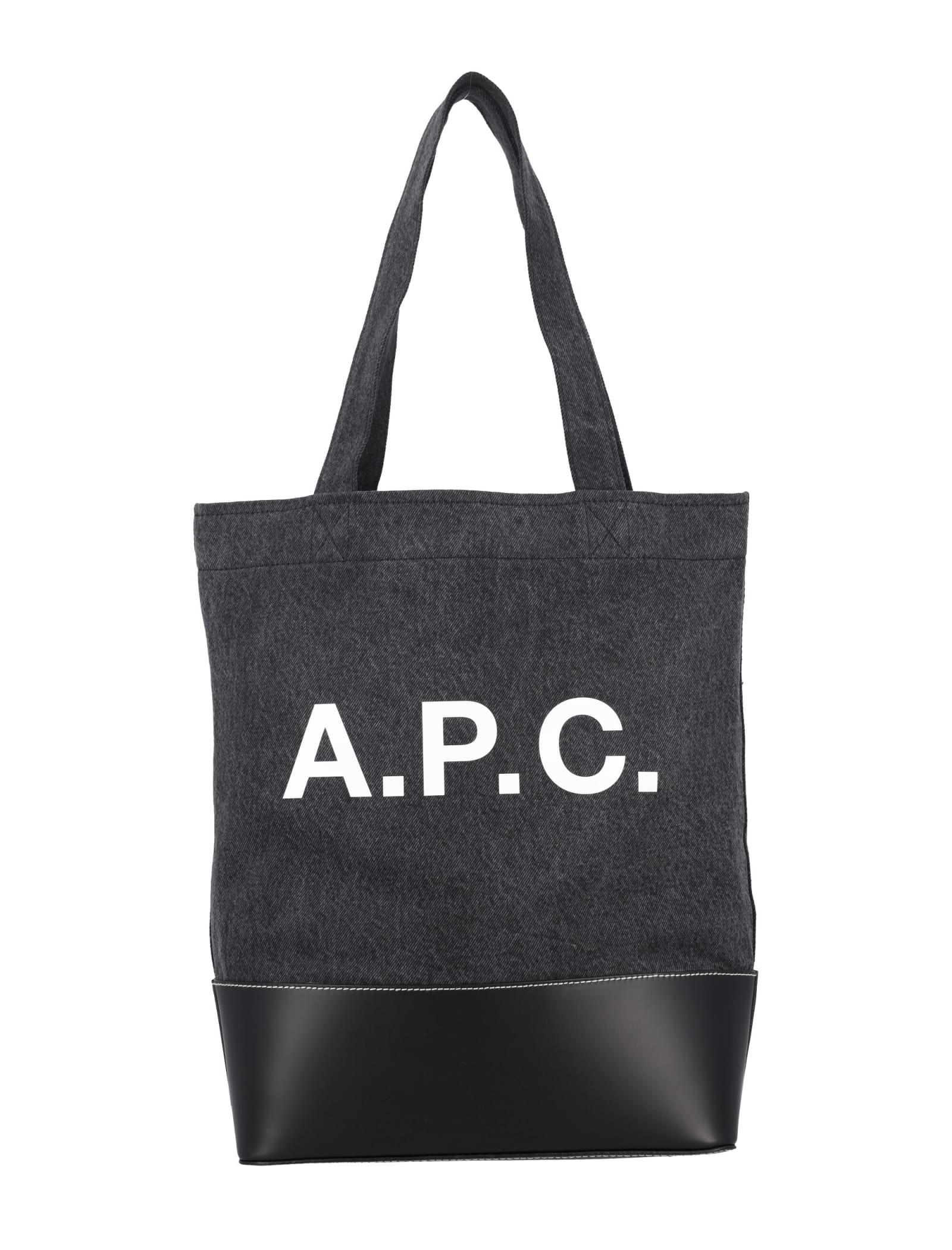 Shop Apc Axel Tote Bag In Black Blue