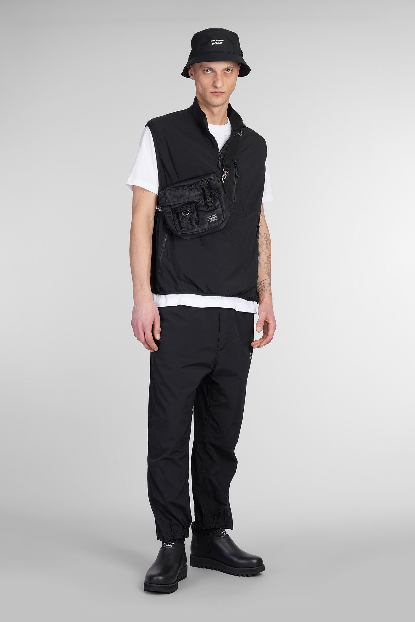Comme Des Garçons Homme Deux Comme Des Garçons Homme Zipped Gilet In Black