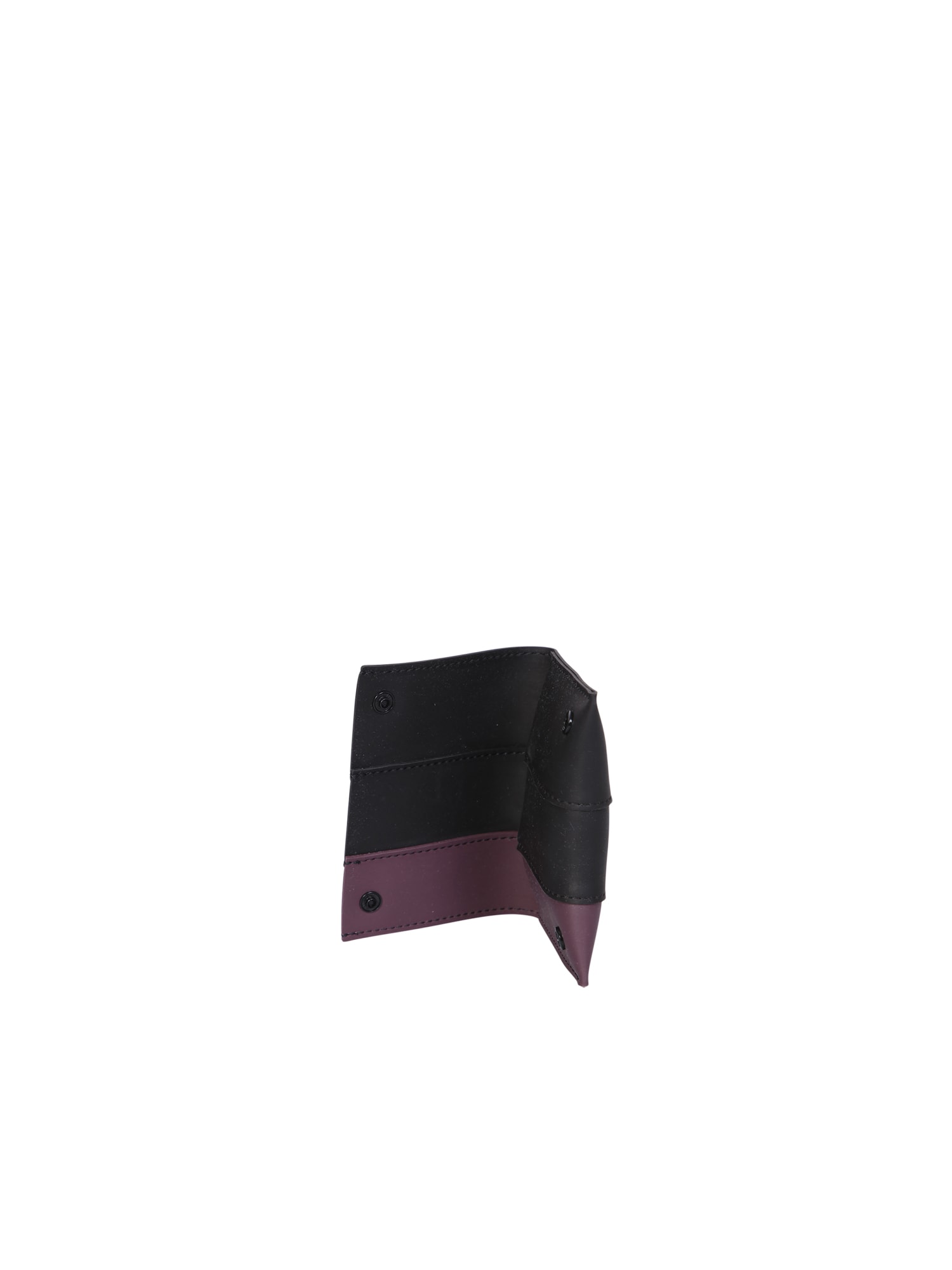 Sunnei Panel Design Card Holder In Burgundy