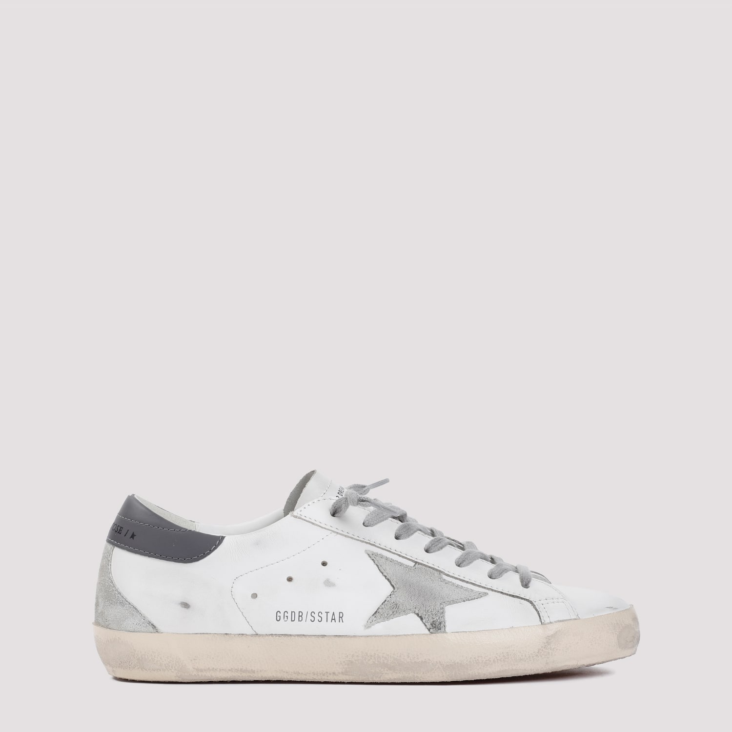 Golden Goose White Low Top Sneakers With Star Patch In Vintage Leather Woman In White