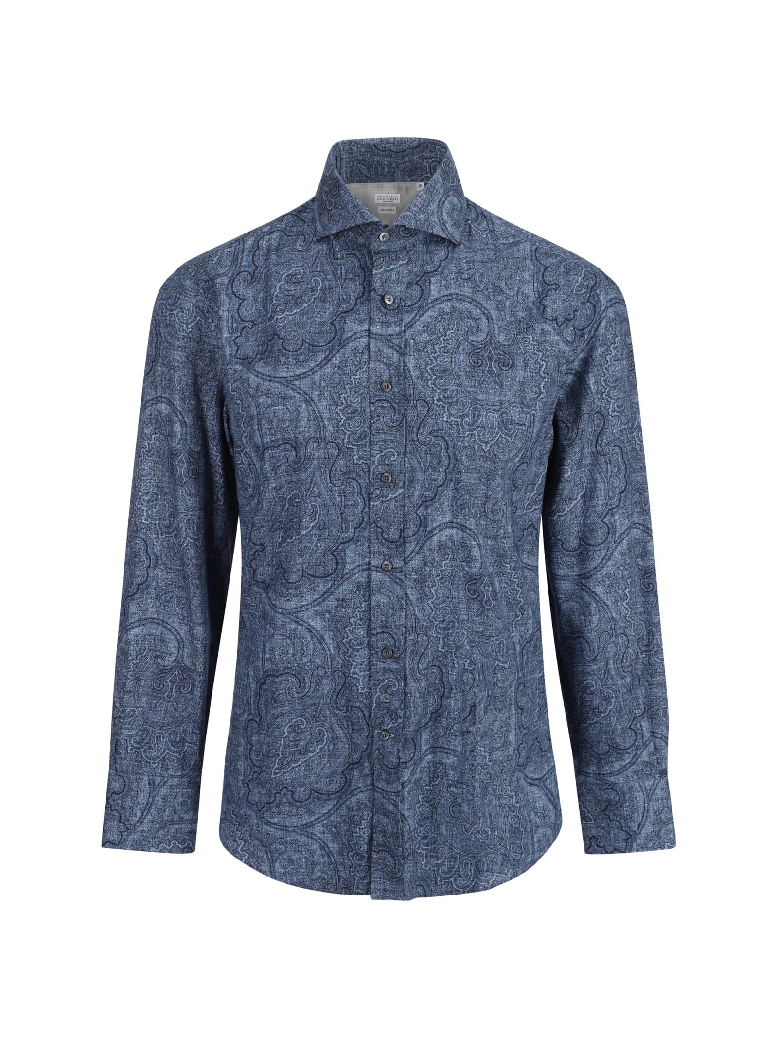 Shop Brunello Cucinelli Shirt In Denim