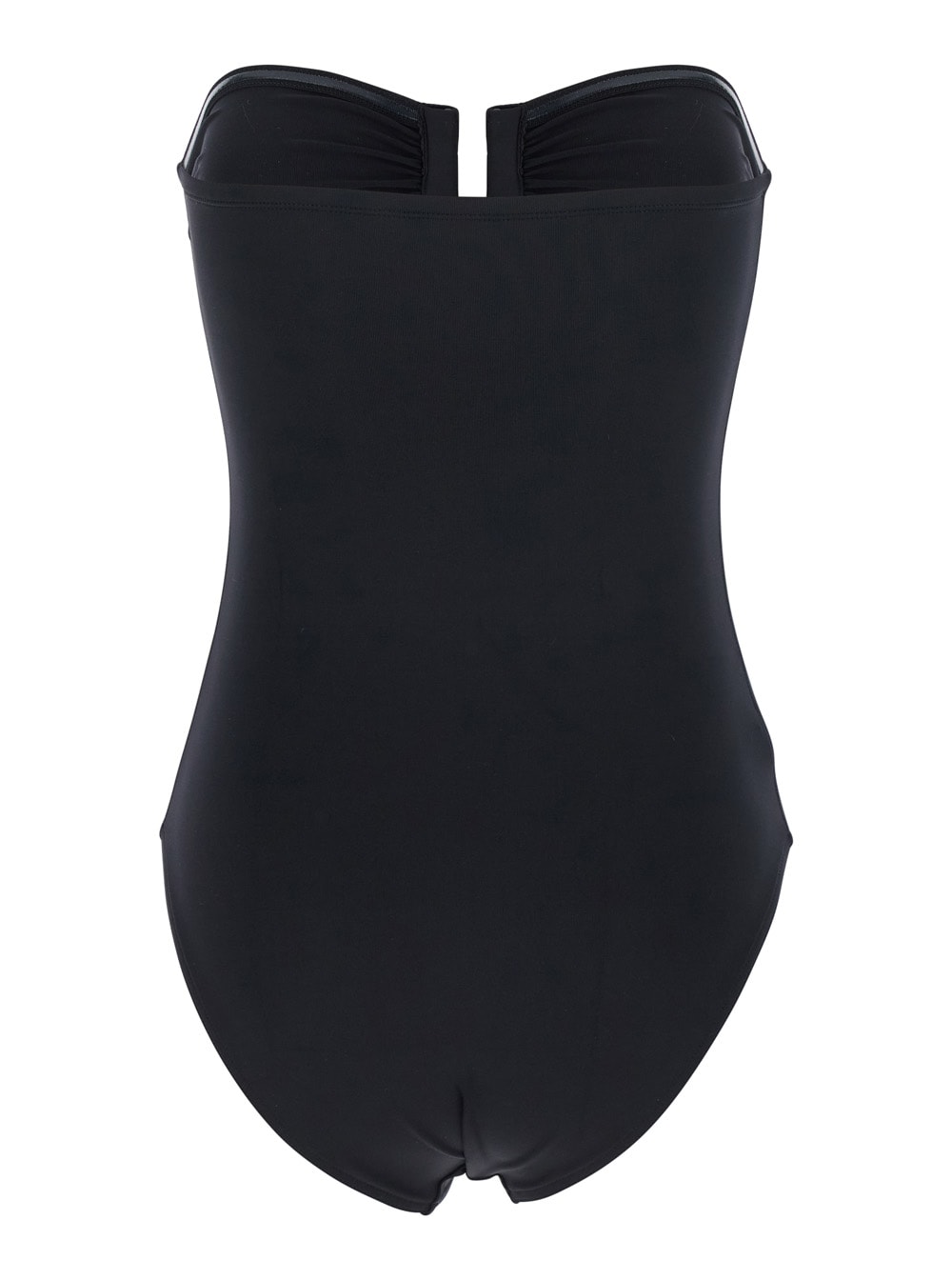 Eres Cassiopee Black One-piece Swimsuit With Back Neckline In Tech Fabric Woman In Black