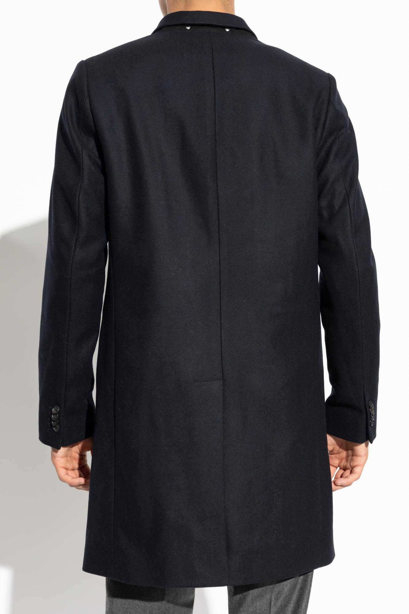 Shop Paul Smith Ps  Wool Coat In Blue