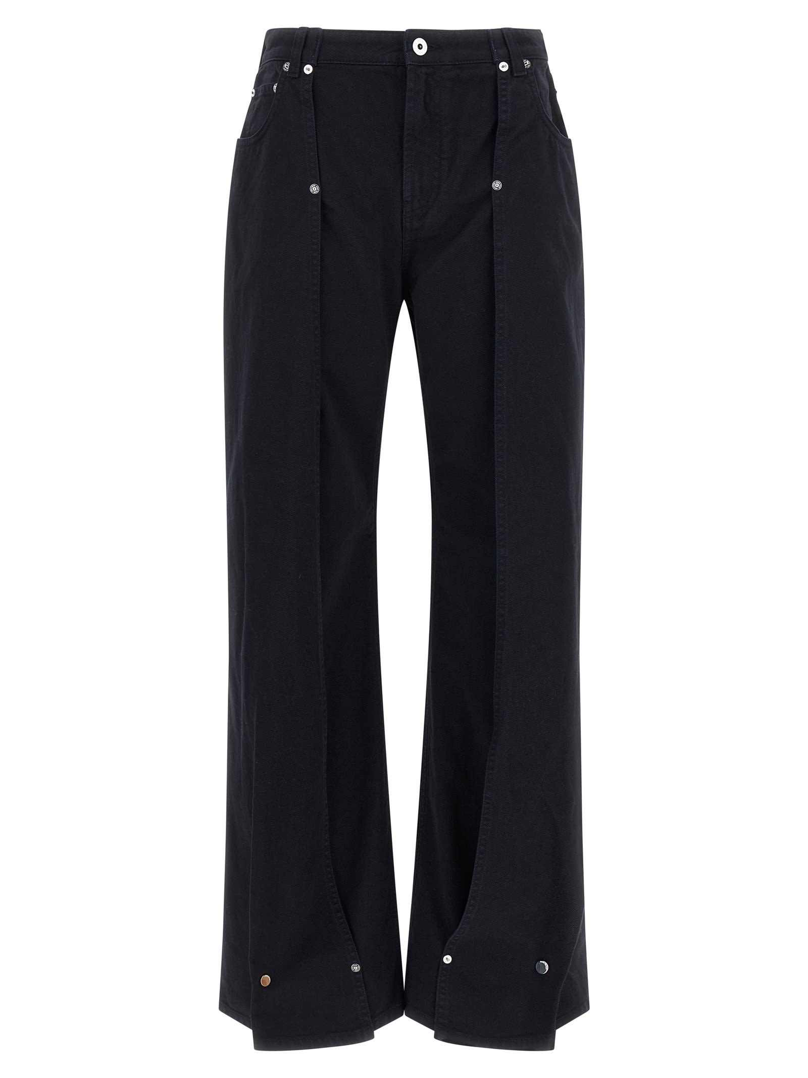 Jean Paul Gaultier The Snap-button Denim Jeans In Blue