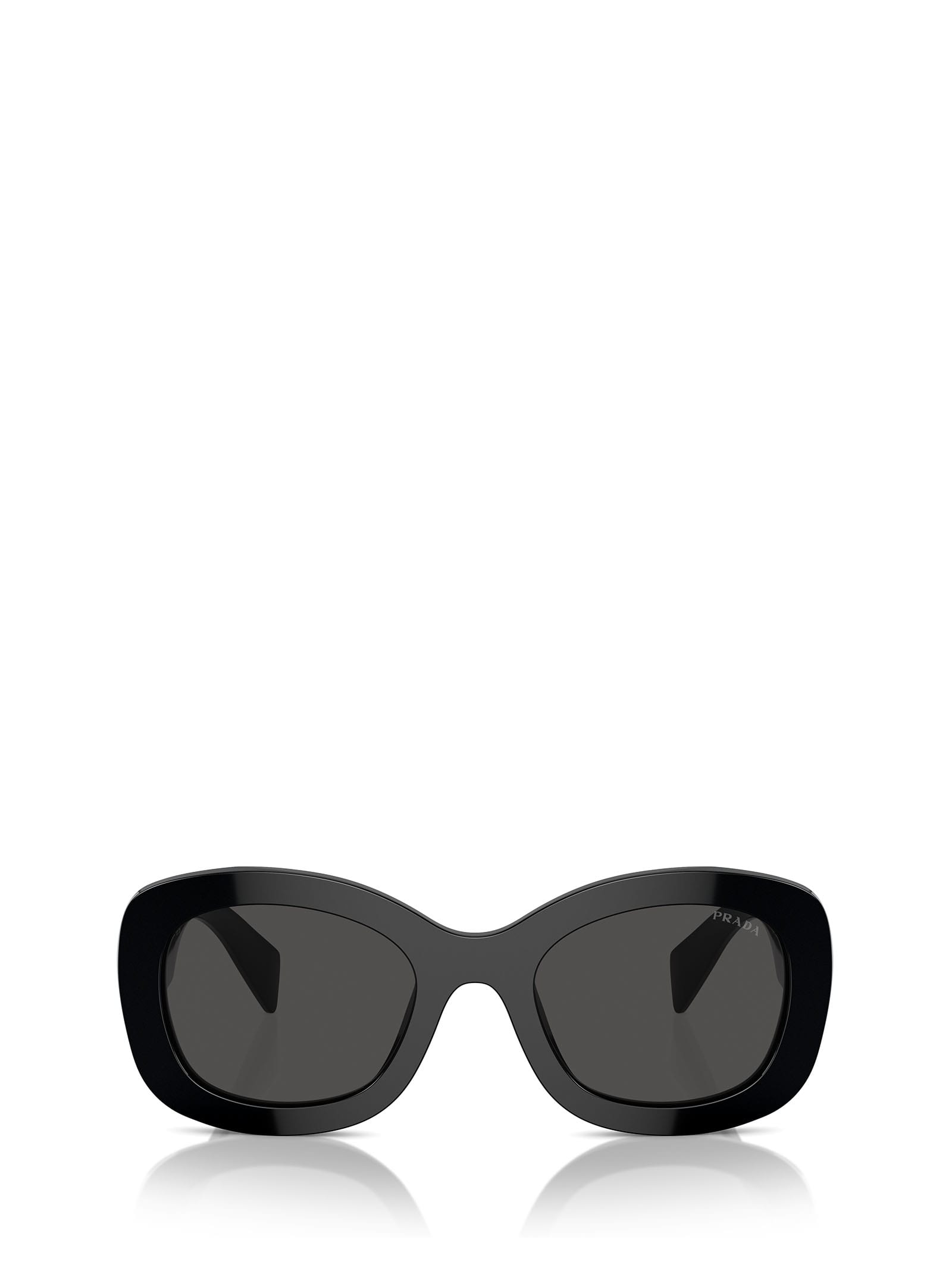 Shop Prada Pr A13s Black Sunglasses