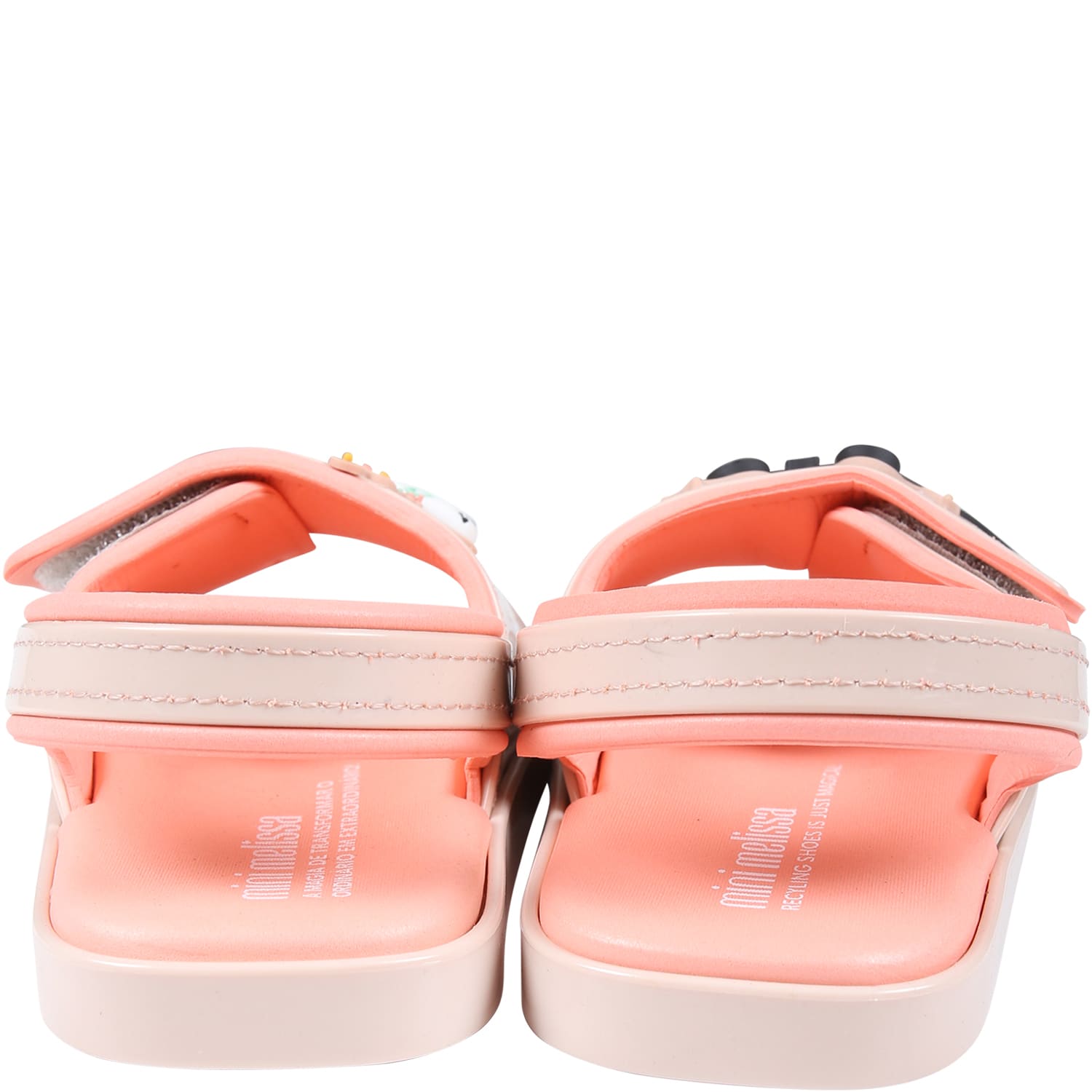 Shop Melissa Pink Sandals For Girl With Rainbow And Unicorn