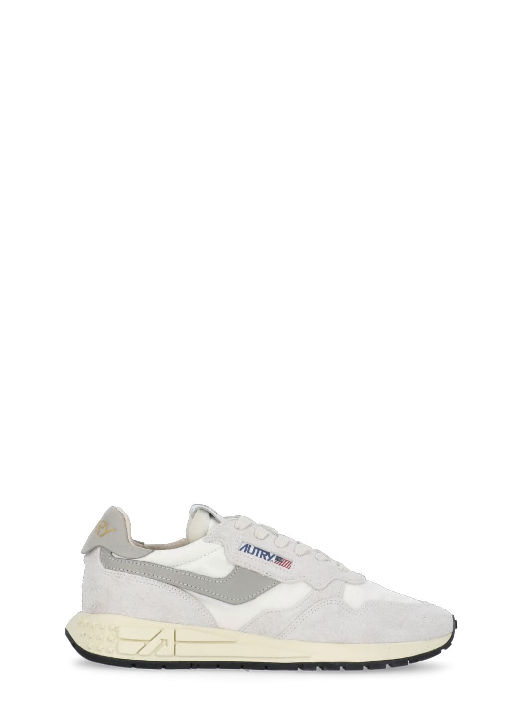 Autry Multicolor Fabric And Suede Reelwind Sneakers In White