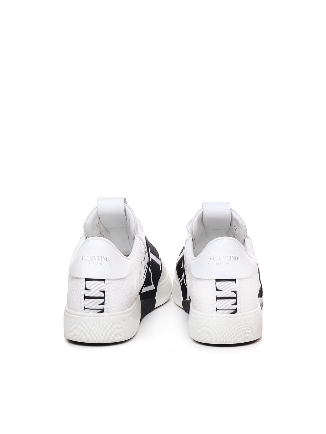 Valentino Garavani Valentino Vltn Leather Slip-on Sneaker In Neutral