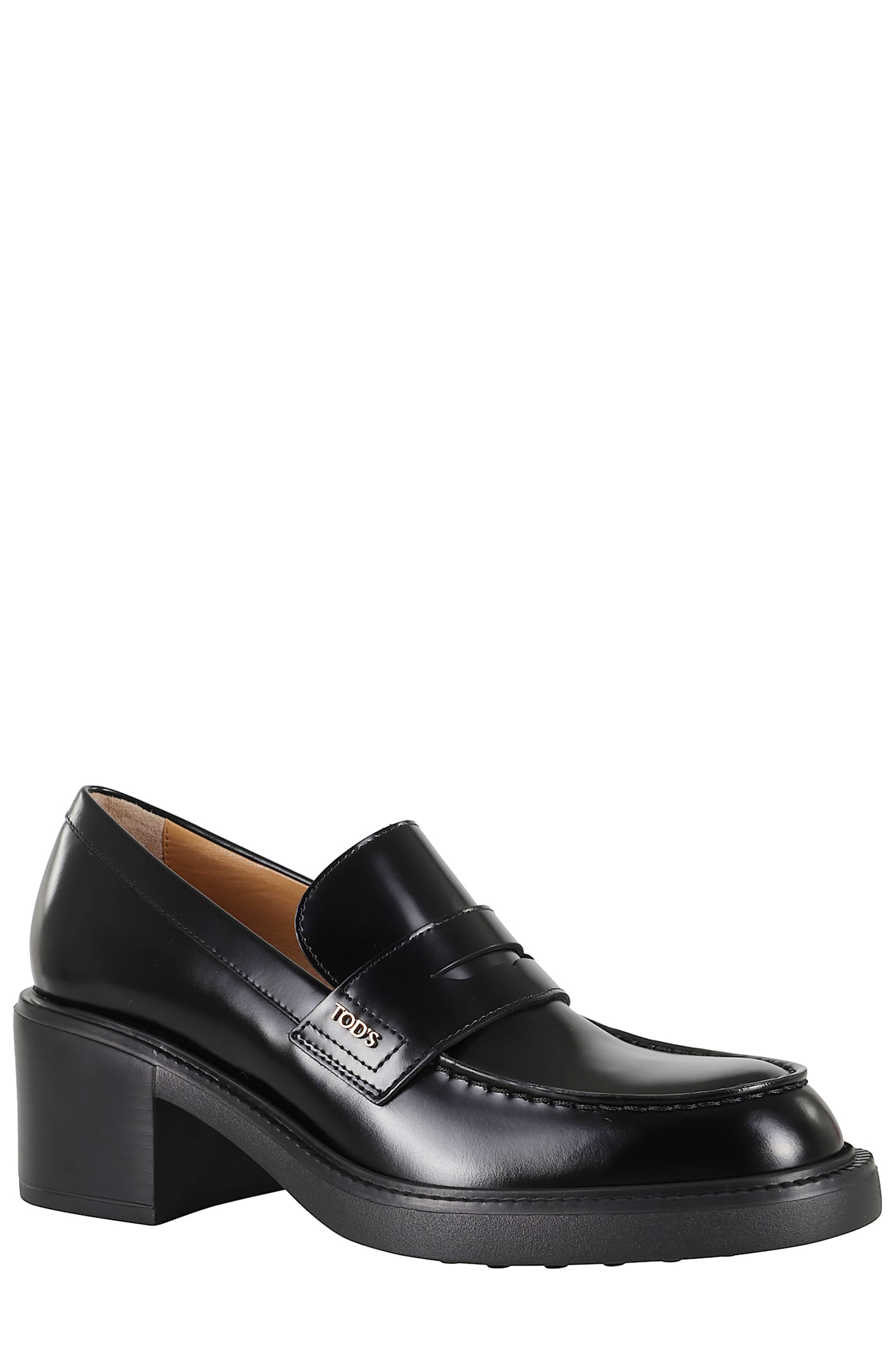 Tod's Scarpa Donna Sotto Cav.tomaia Pelle F.do Gomma In Black