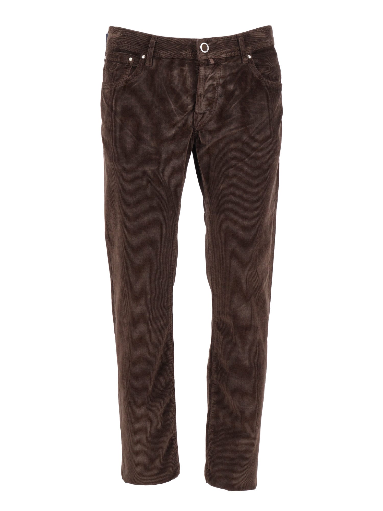 Jacob Cohen 5 Pockets Slim Fit Pants In Animal Print