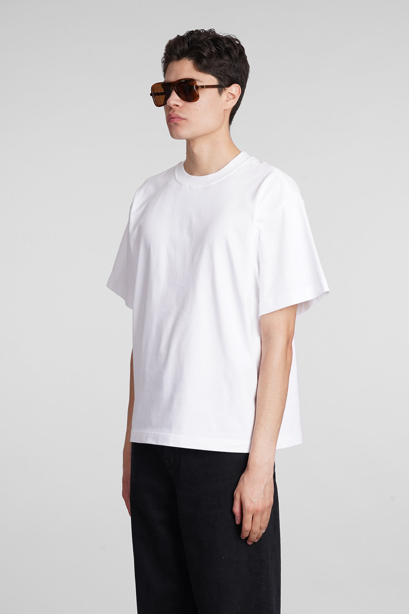 Shop Séfr T-shirt In White Cotton