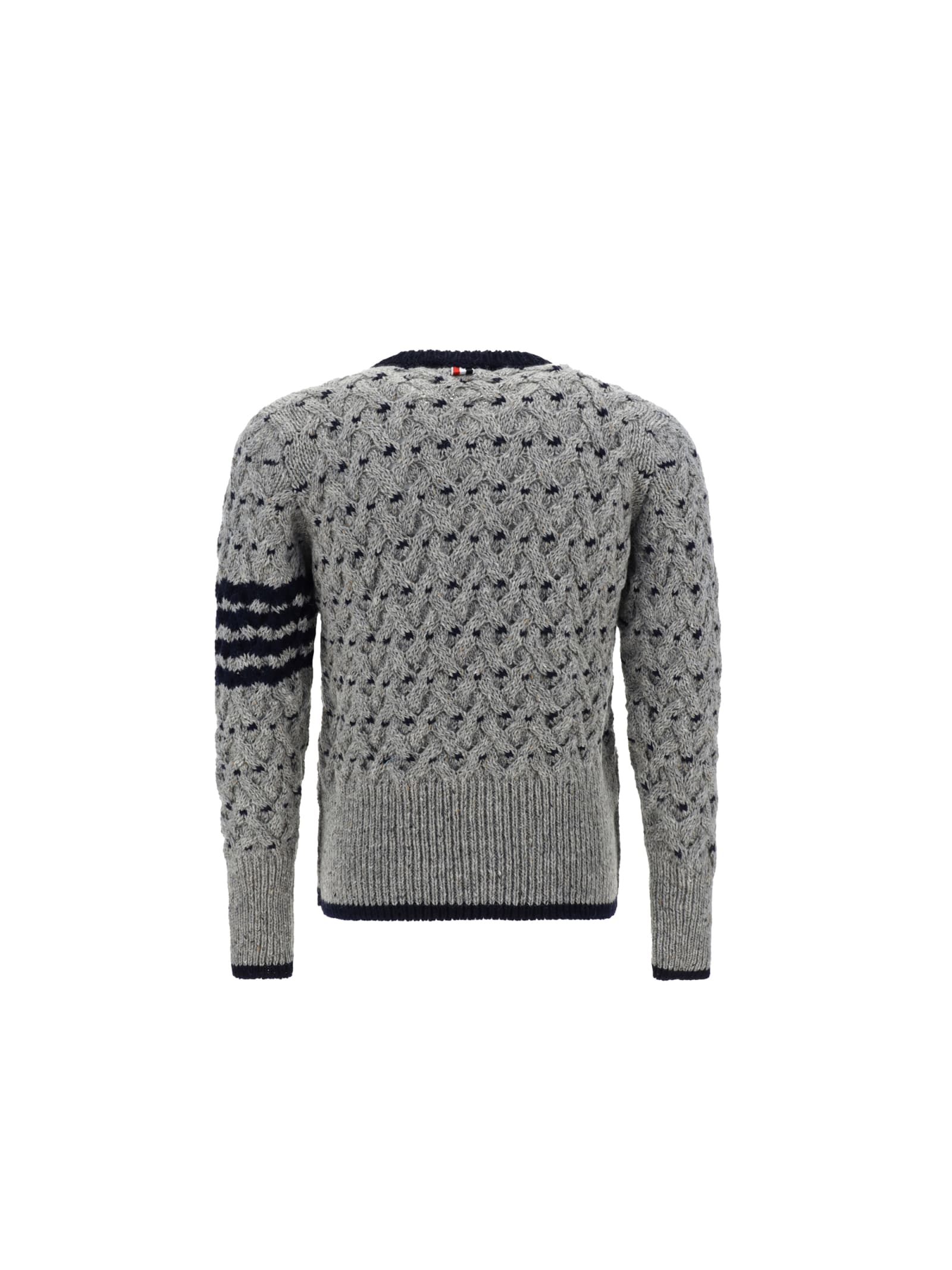 Shop Thom Browne Sweater In Lt Grey