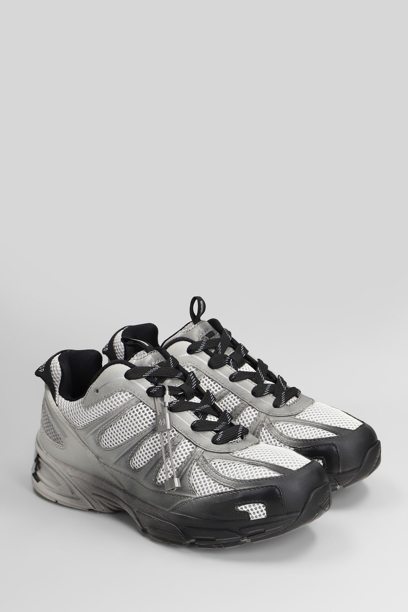 44 Label Group Dragger Sneakers In Grey Polyester In Multi