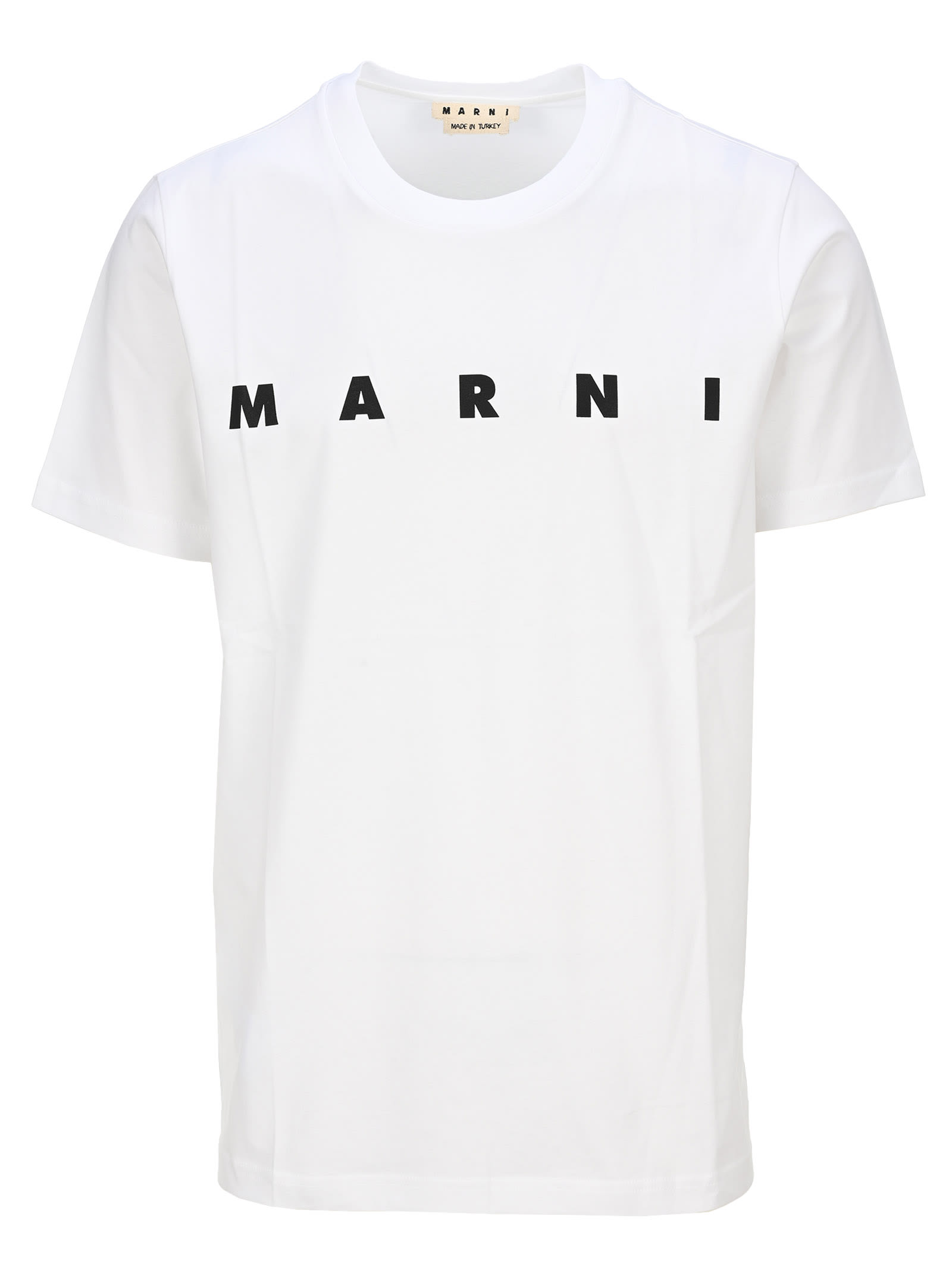 Click to view more detailed imagery on our partner's website Marni Short-sleeved Organic Jersey T-shirt In White