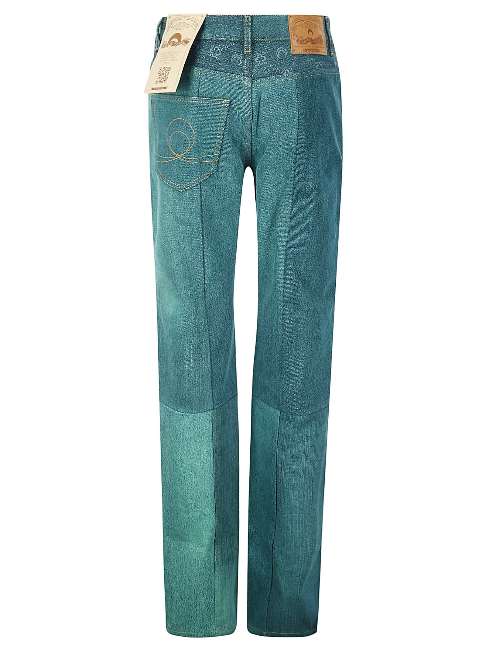 Marine Serre Jeans In Denim In 05