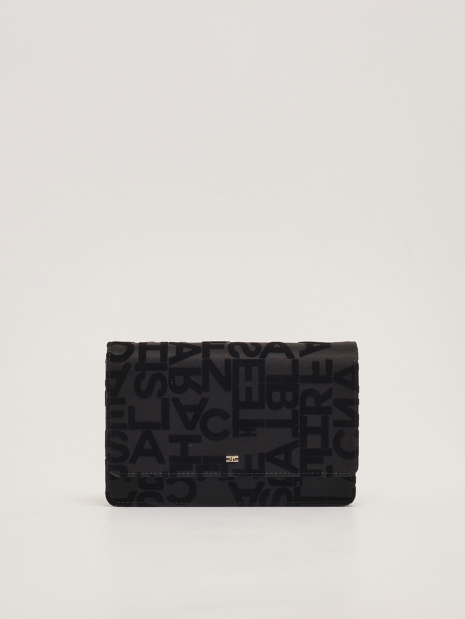 Shop Elisabetta Franchi Cotone Clutch In Nero