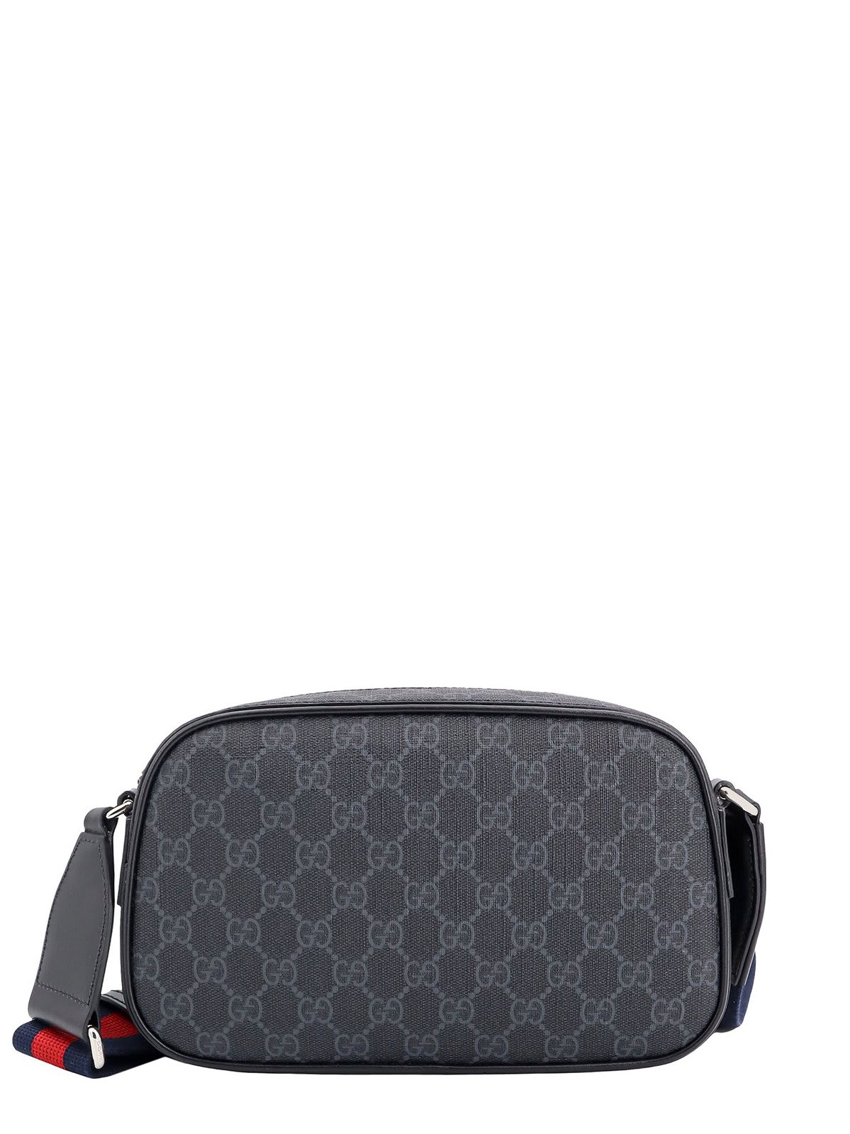 Shop Gucci Gg Supreme Zipped Messenger Bag In Black