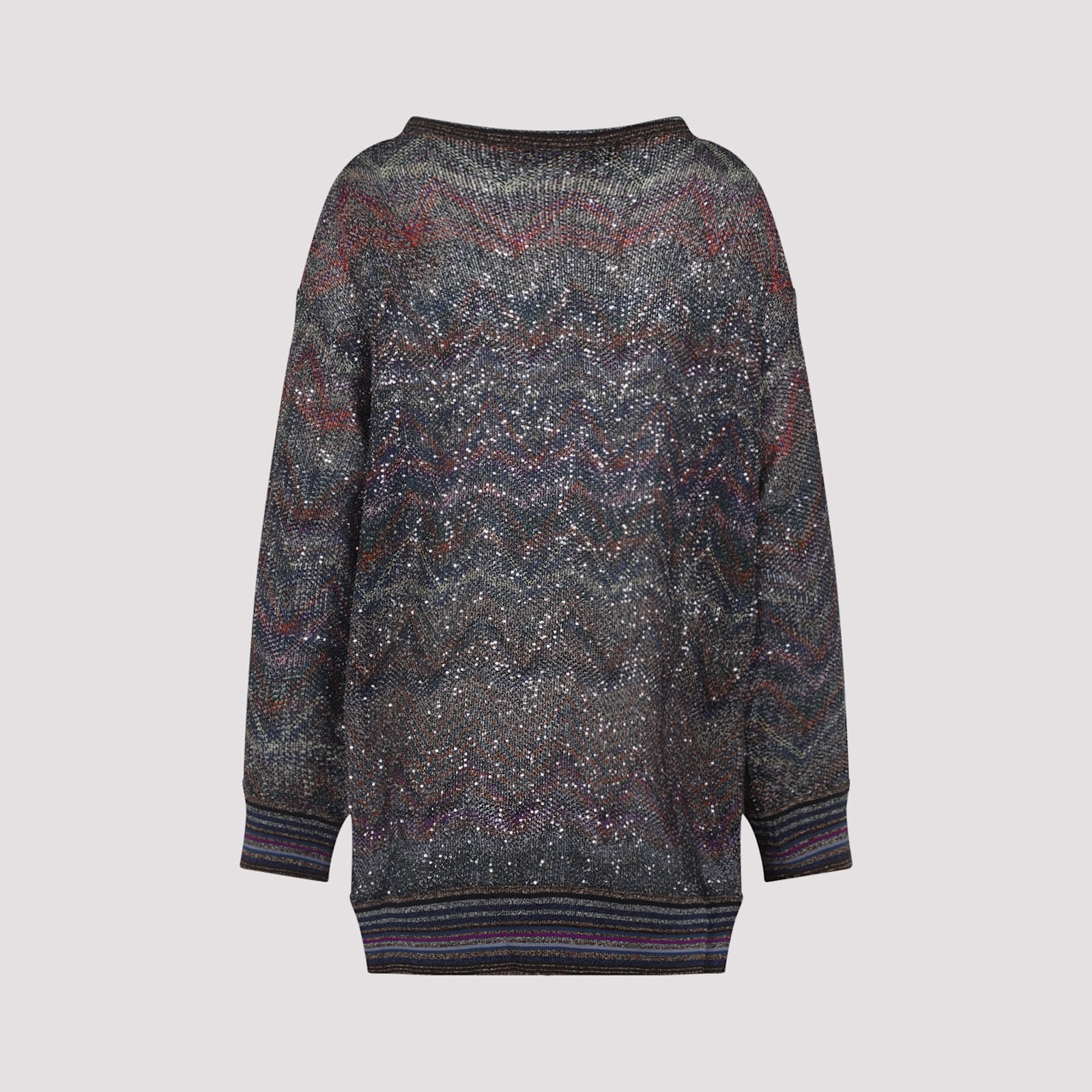 Missoni Zigzag Pattern Cardigan Sweaters And Cardigans Multicolor In Gray