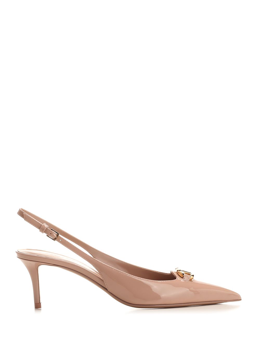 Shop Valentino Vlogo The Bold Edition Slingback Pumps In Beige