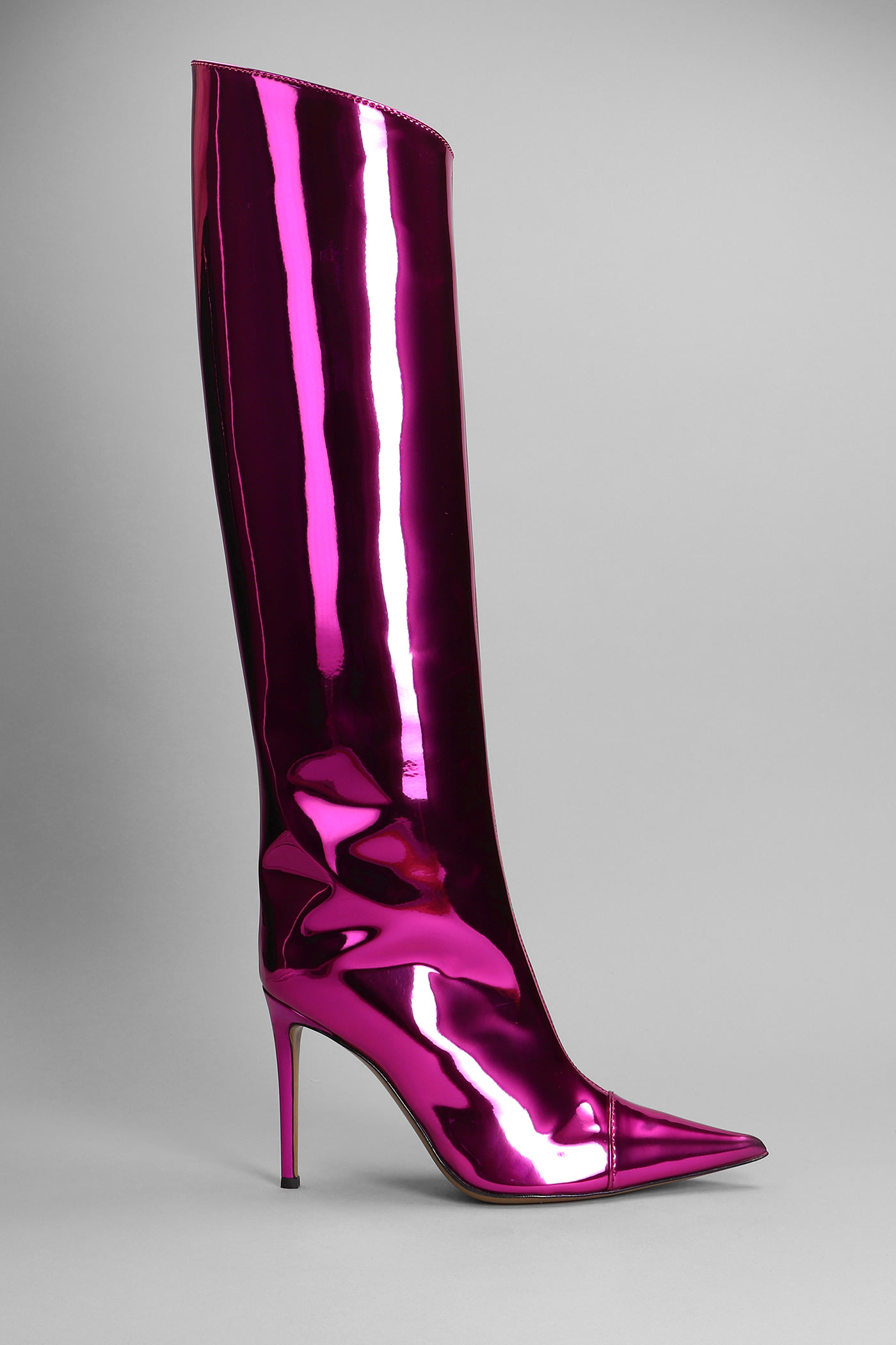 Alexandre Vauthier High Heels Boots In Fuxia Leather | ModeSens