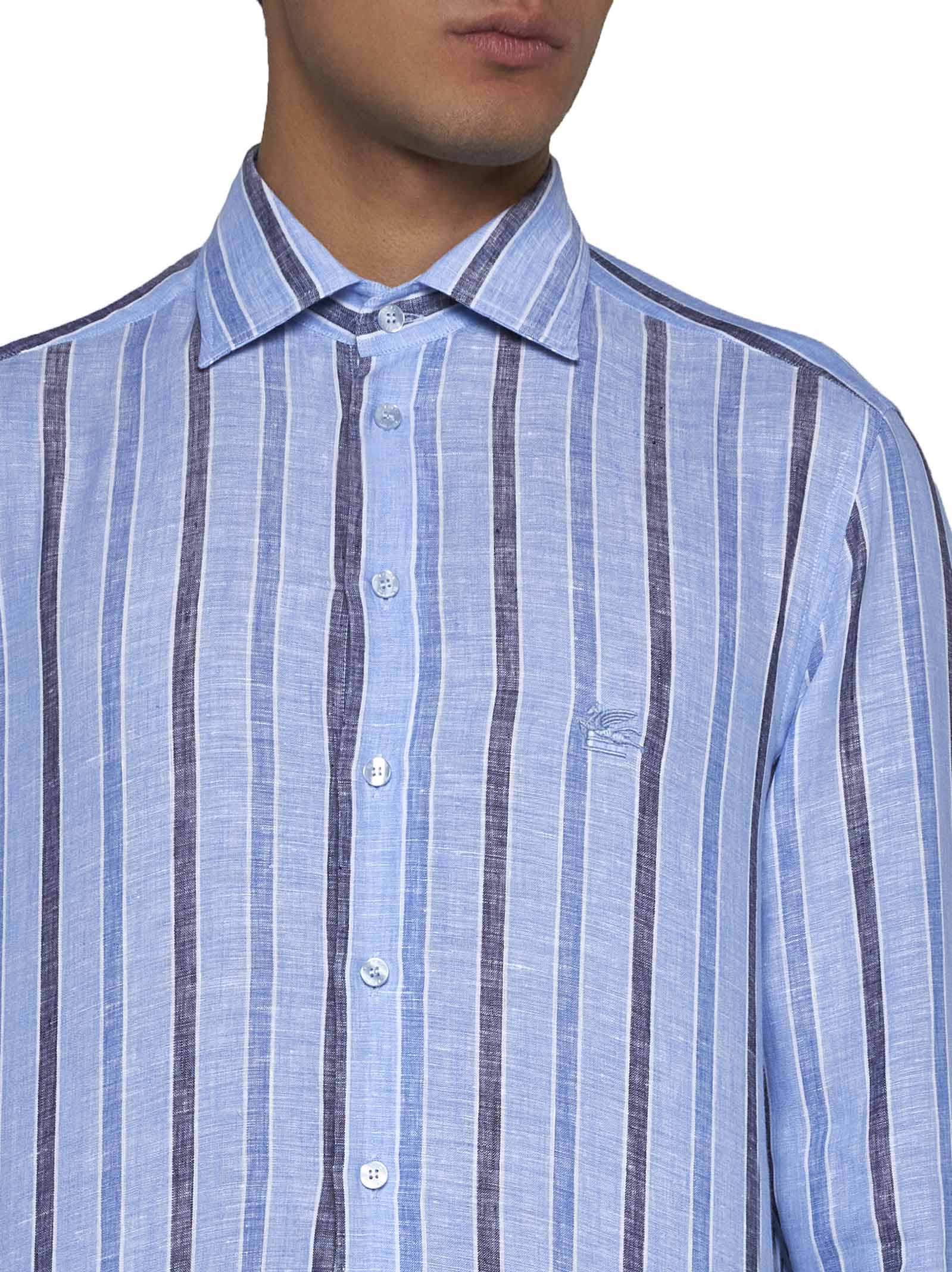 Shop Etro Shirt In Rigato