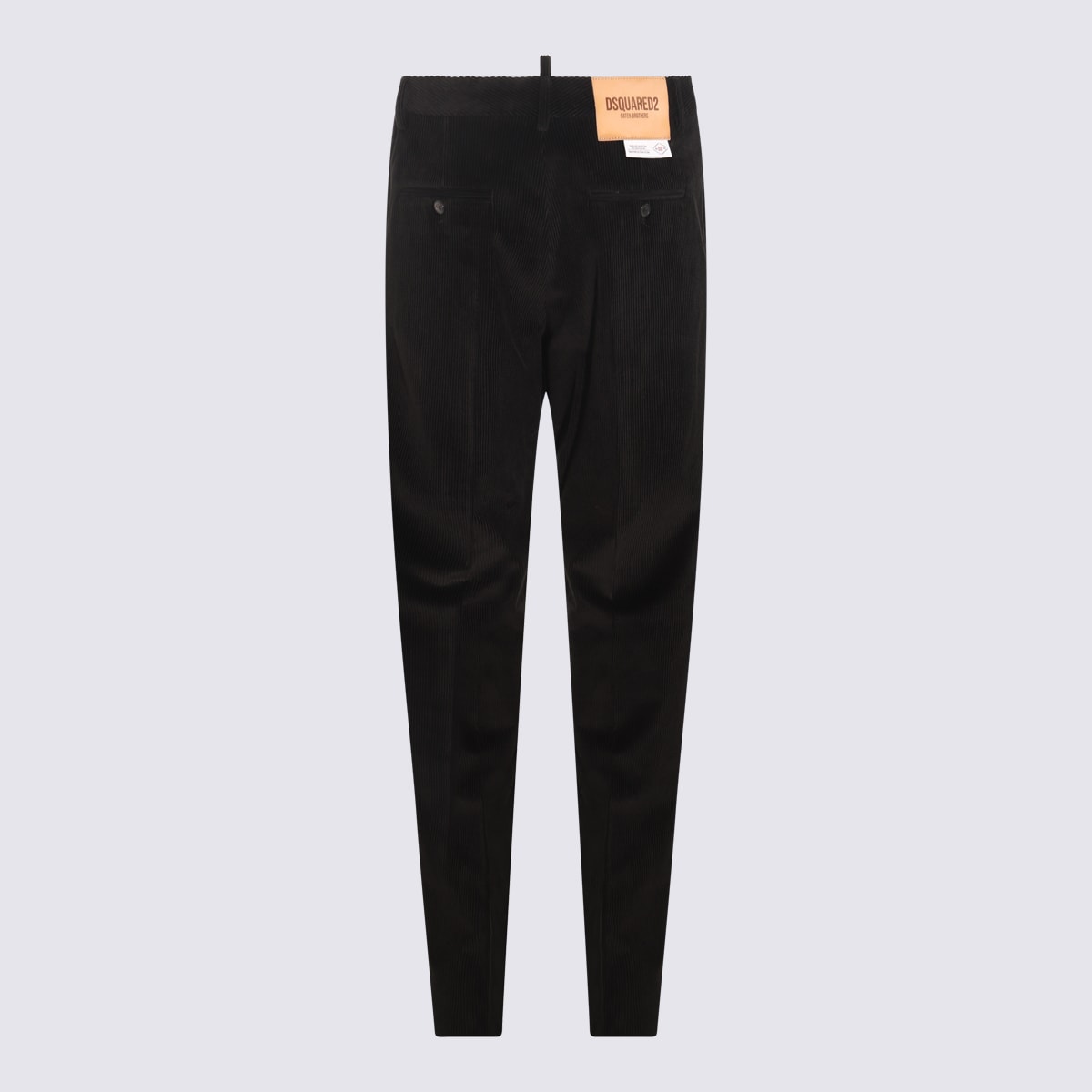 Shop Dsquared2 Black Cotton Pants