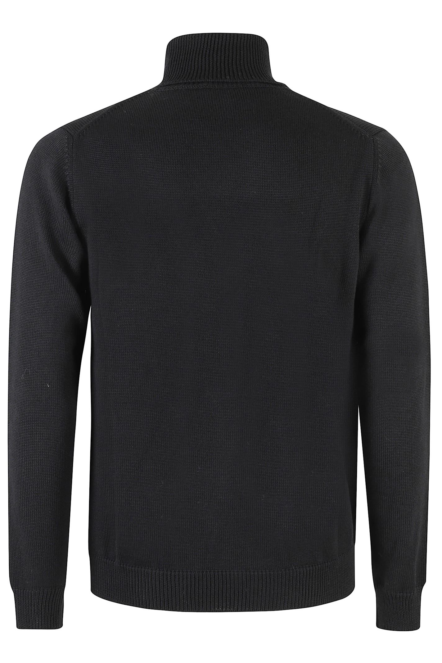 Roberto Collina Turtleneck Knit Sweater In Black