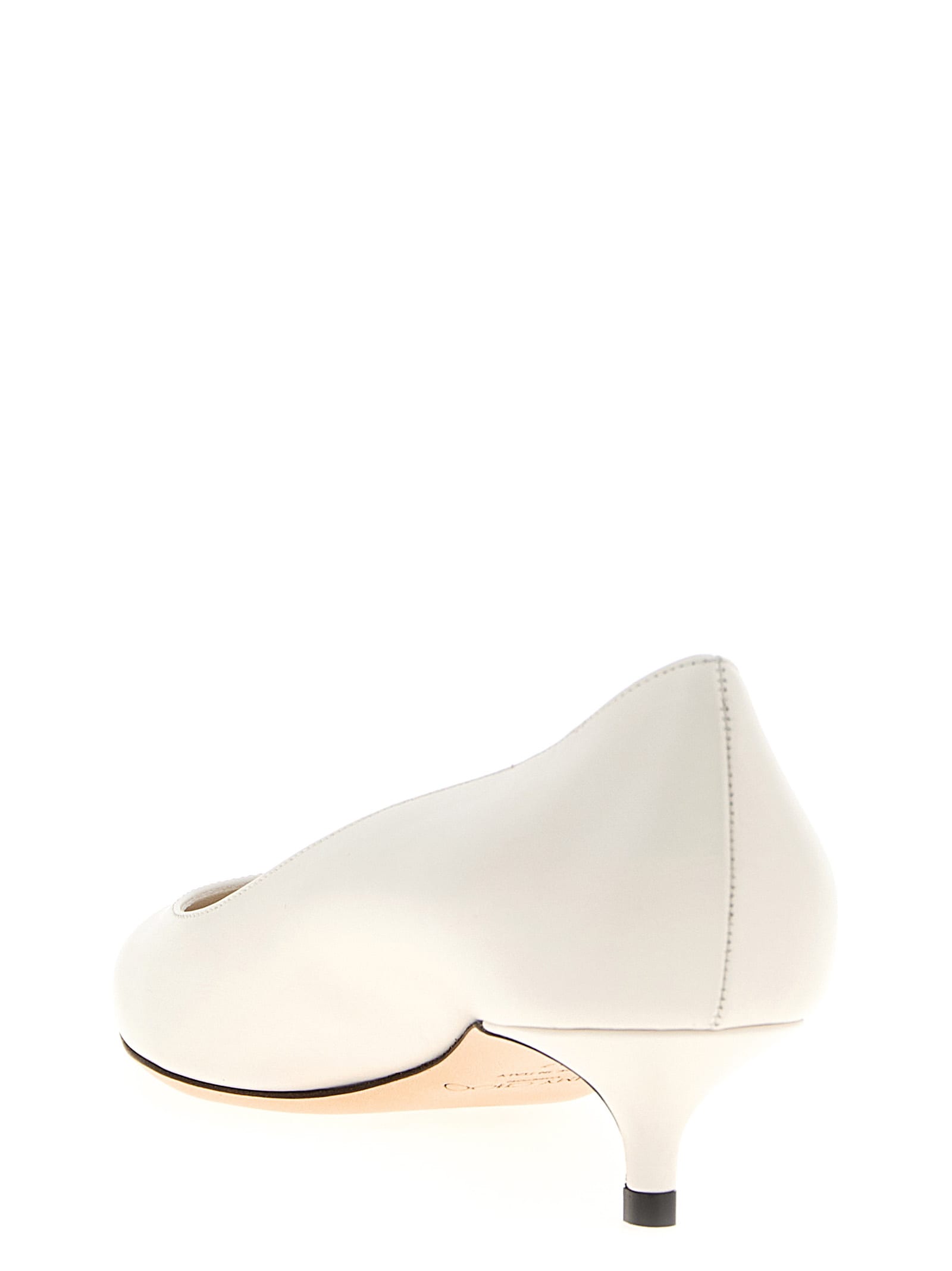 Jimmy Choo Amelia 50 Leather Pumps In White
