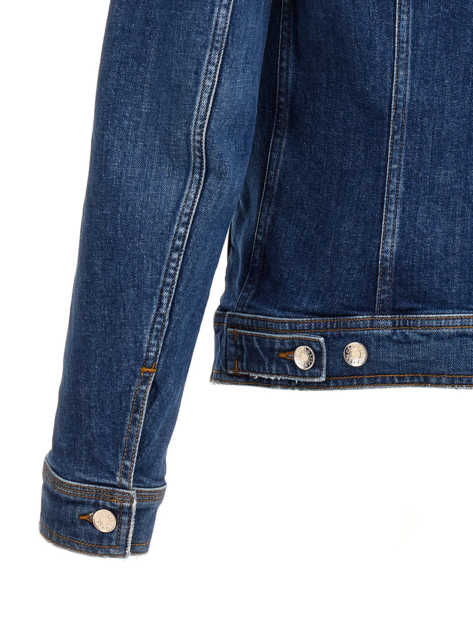 Shop Dolce & Gabbana Denim Jacket With Used Effect In Blue