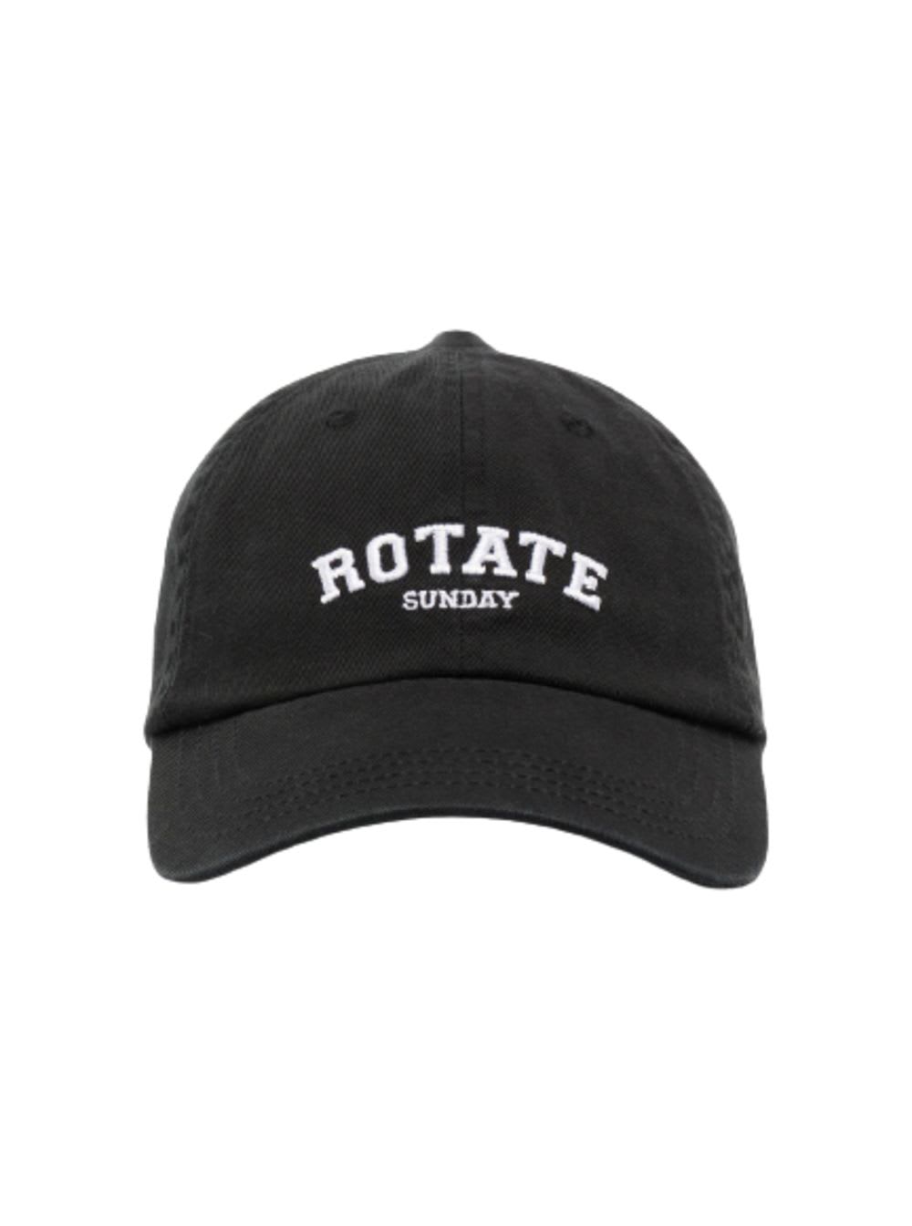 Rotate by Birger Christensen Black Organic Cotton Hat With Logo