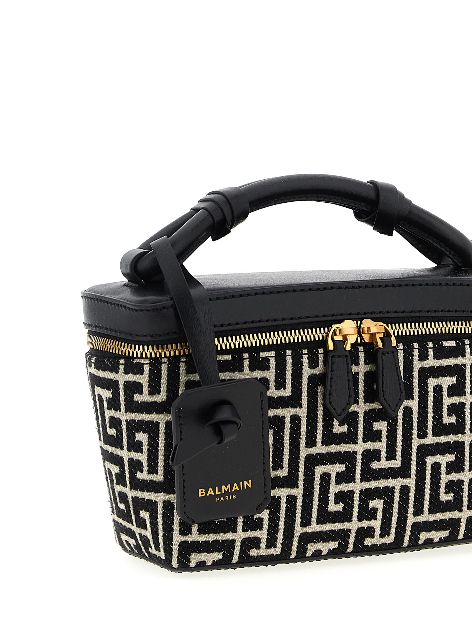 Balmain Trousse B-army Crossbody Bag In Black