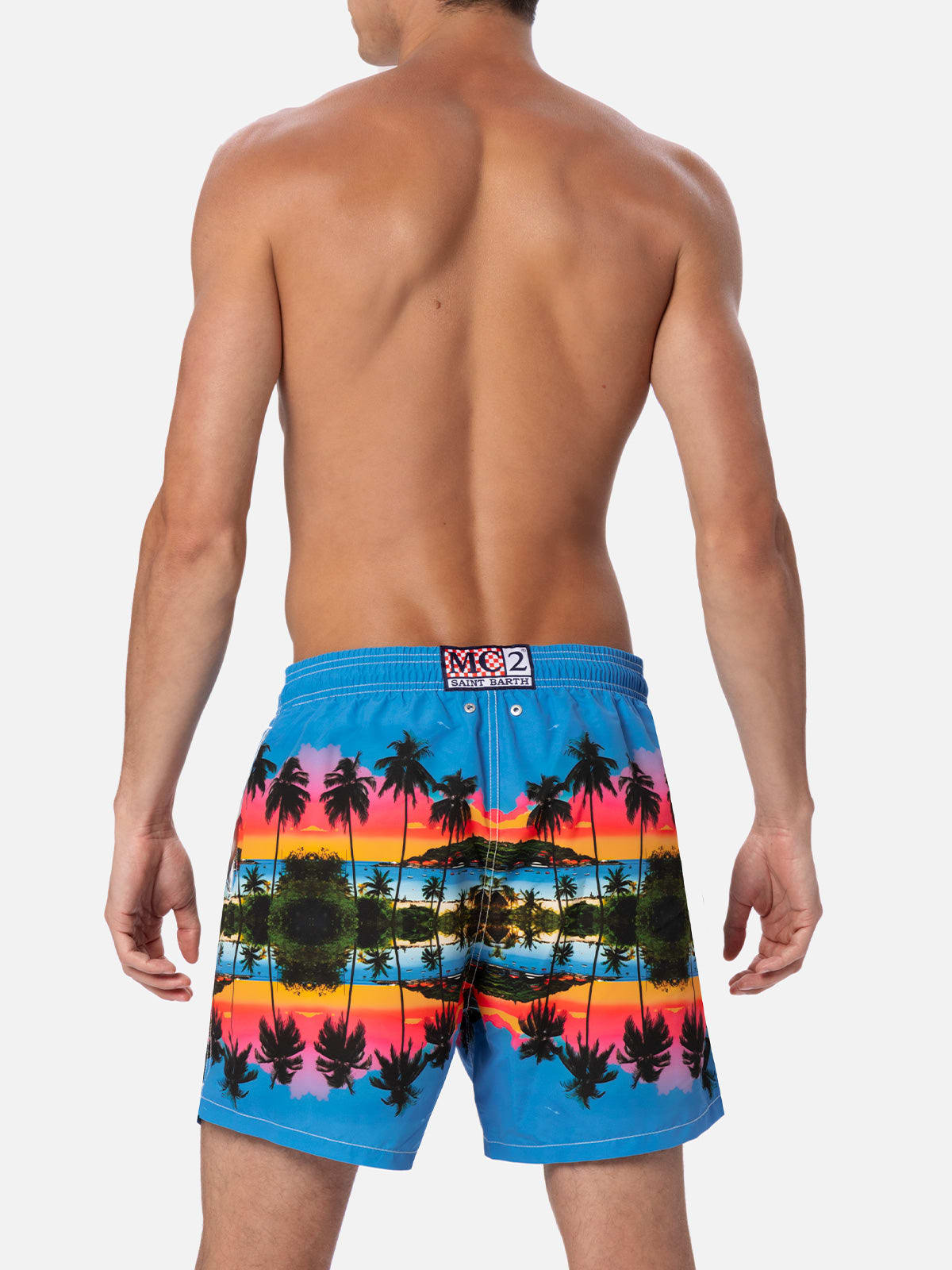 Mc2 Saint Barth Gustavia Red Eye Special Edition Swimsuit In Green