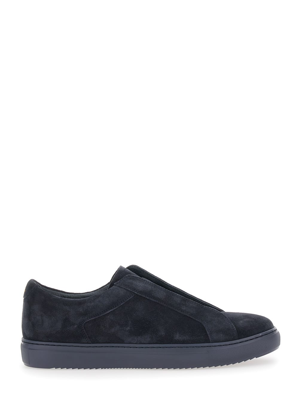 roger Blue Slip-on Sneakers In Suede Man