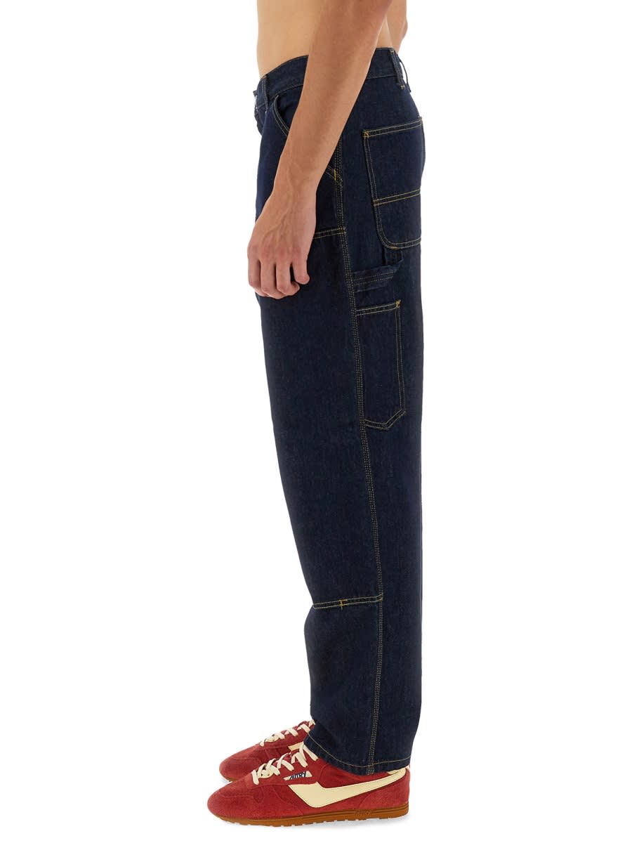 Carhartt Double Knee Trousers Blue In Blue