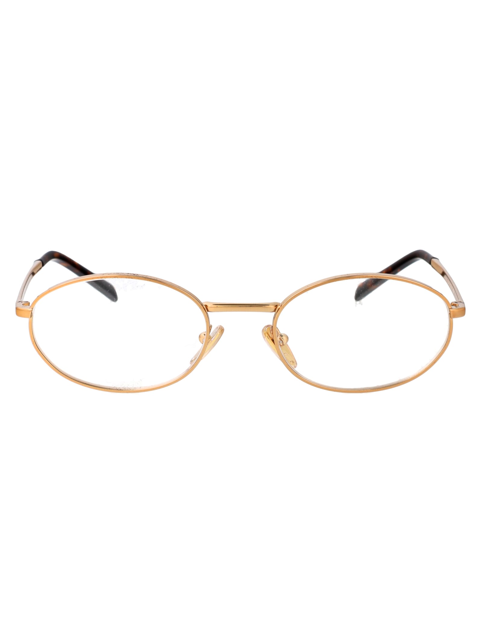 Shop Prada 0pr A57v Glasses In 7oe1o1 Brass