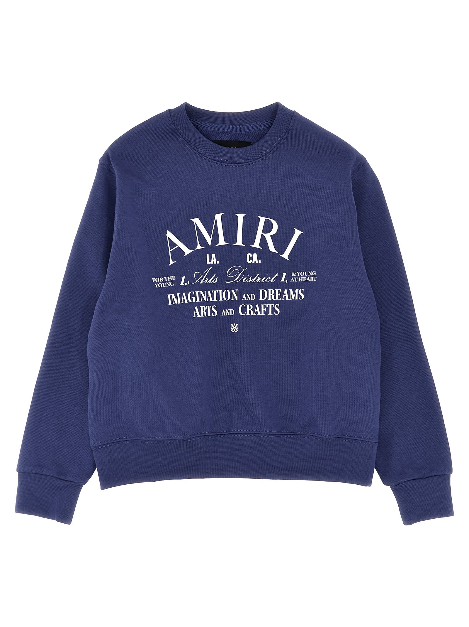 Amiri Arts District Logo-print Sweatshirt In Blue