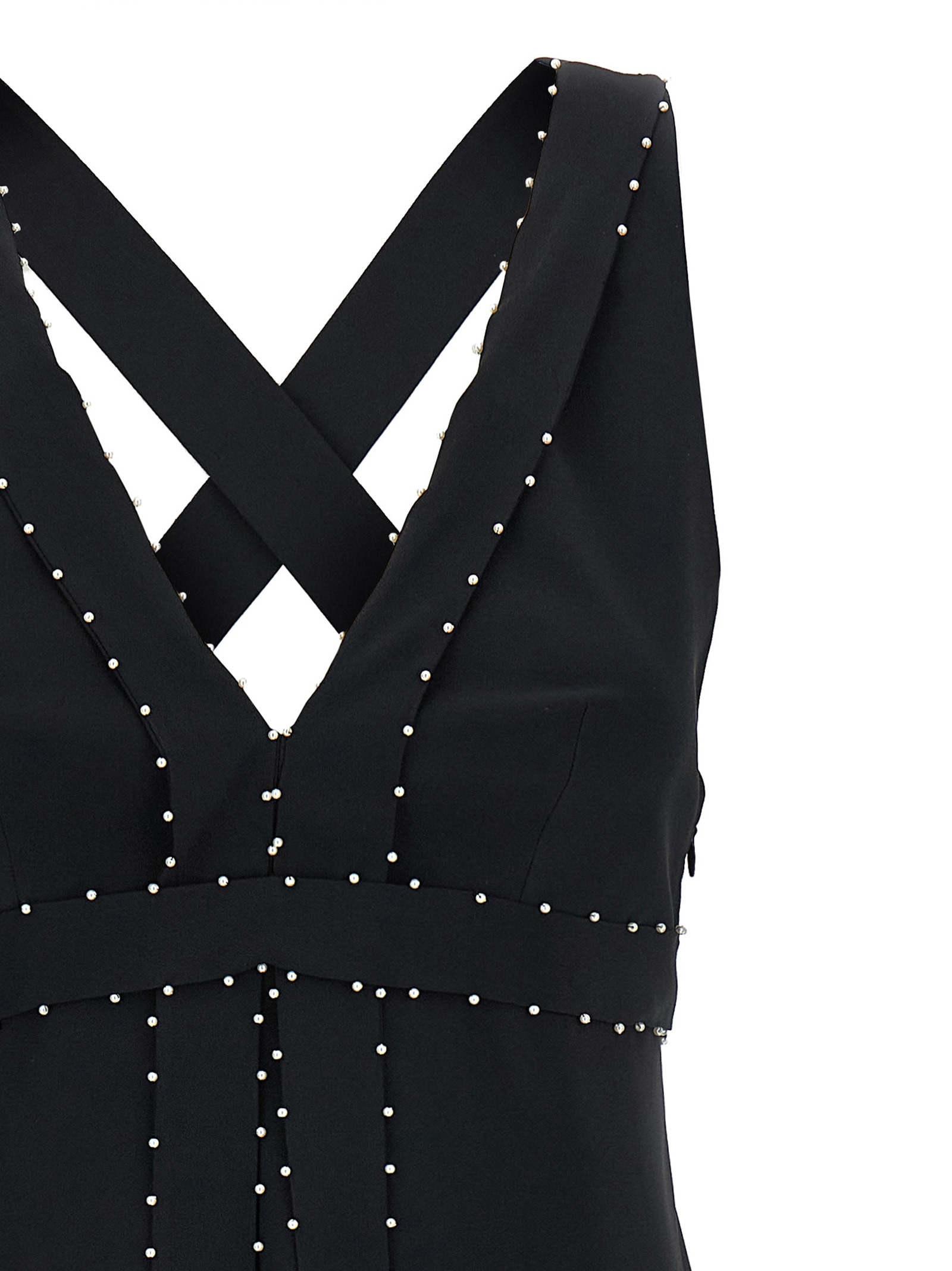 Giovanni Bedin Pearl Dress In Black