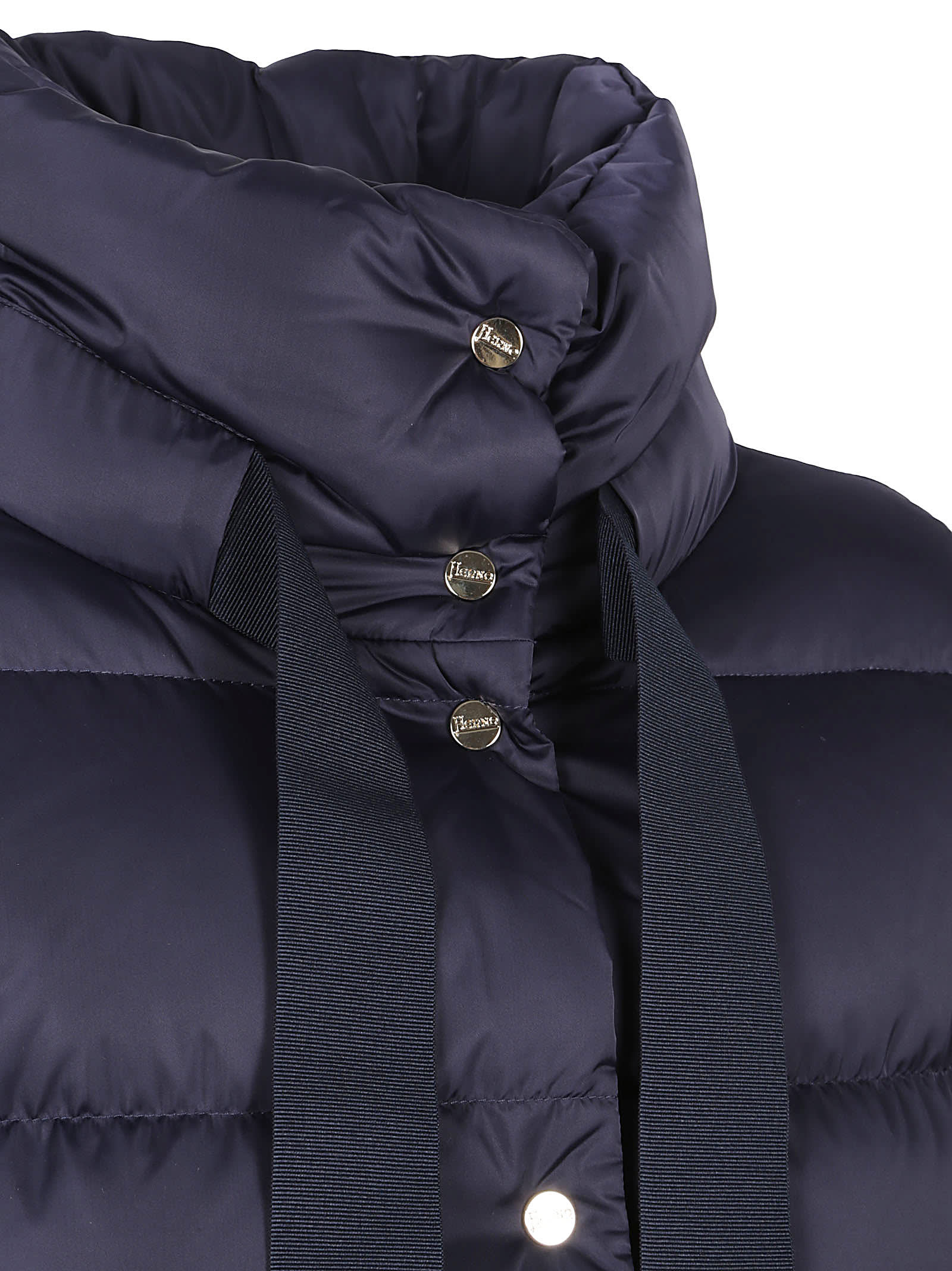 Herno Navy Blue Down Jacket In New Blue
