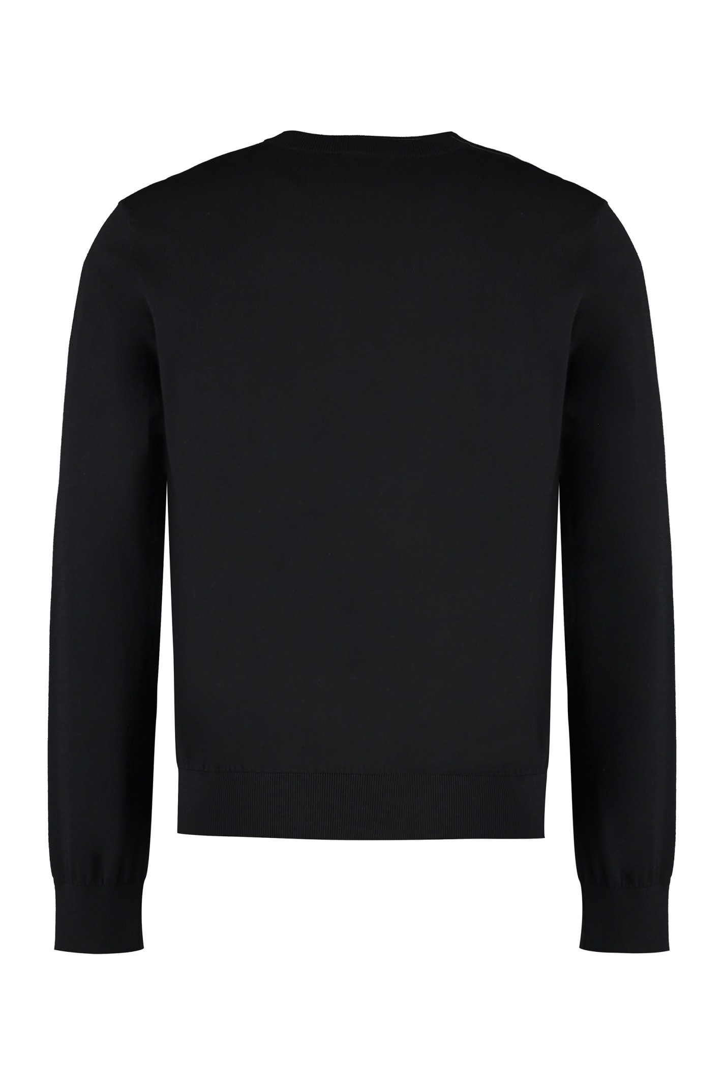 Shop Dsquared2 Cotton V-neck Sweater In Black