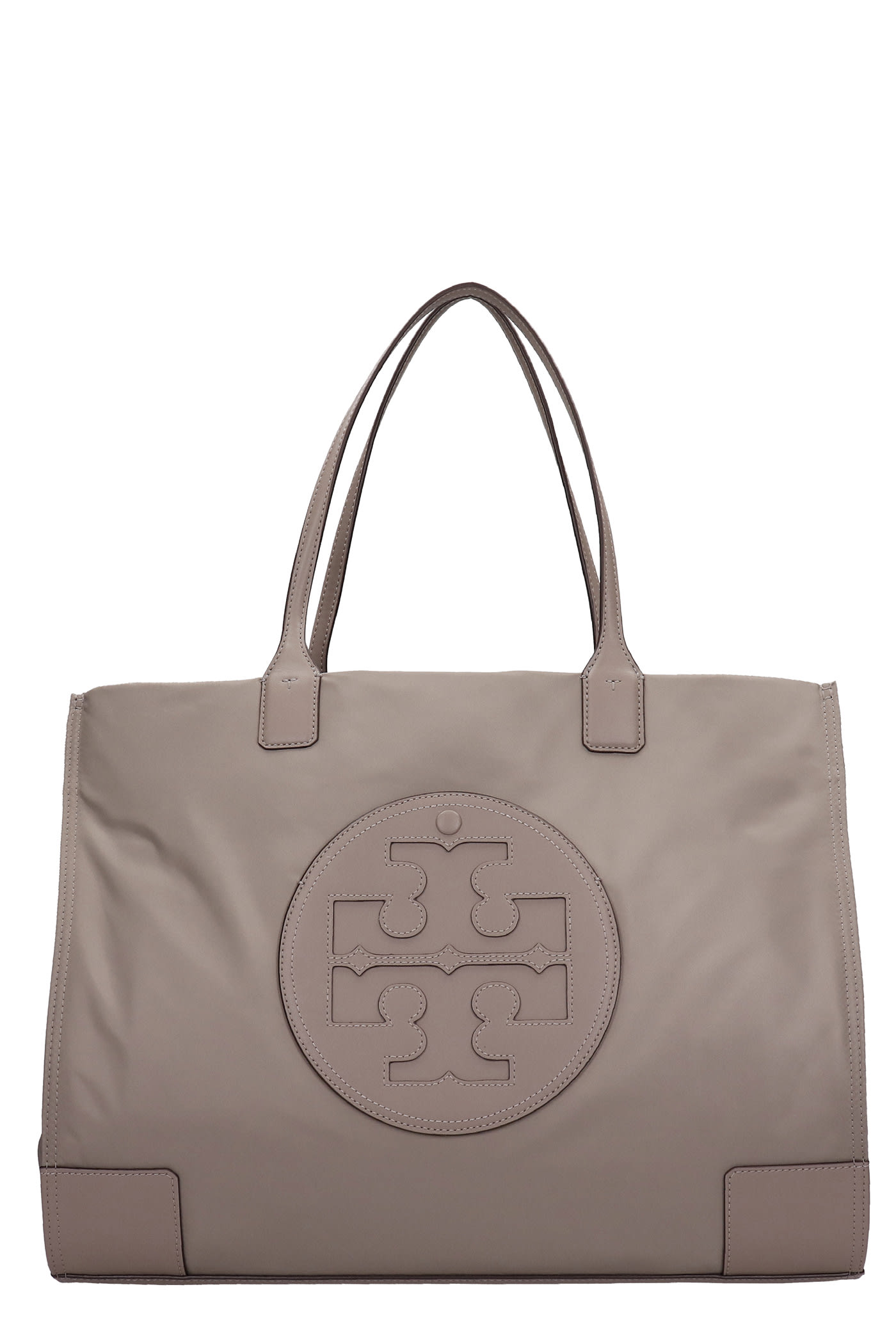 Tory Burch Ella Tote In Taupe Leather