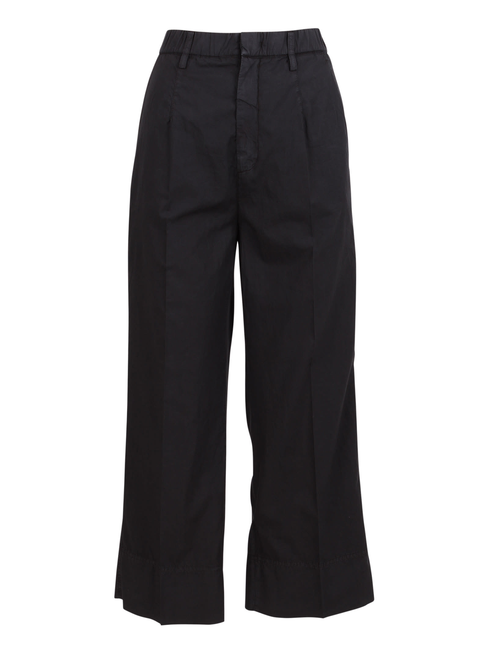 N.21 Wide Leg Flared Cotton Trousers