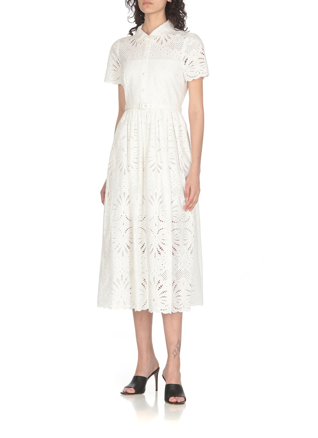 Shop Self-portrait Lace Dress In White