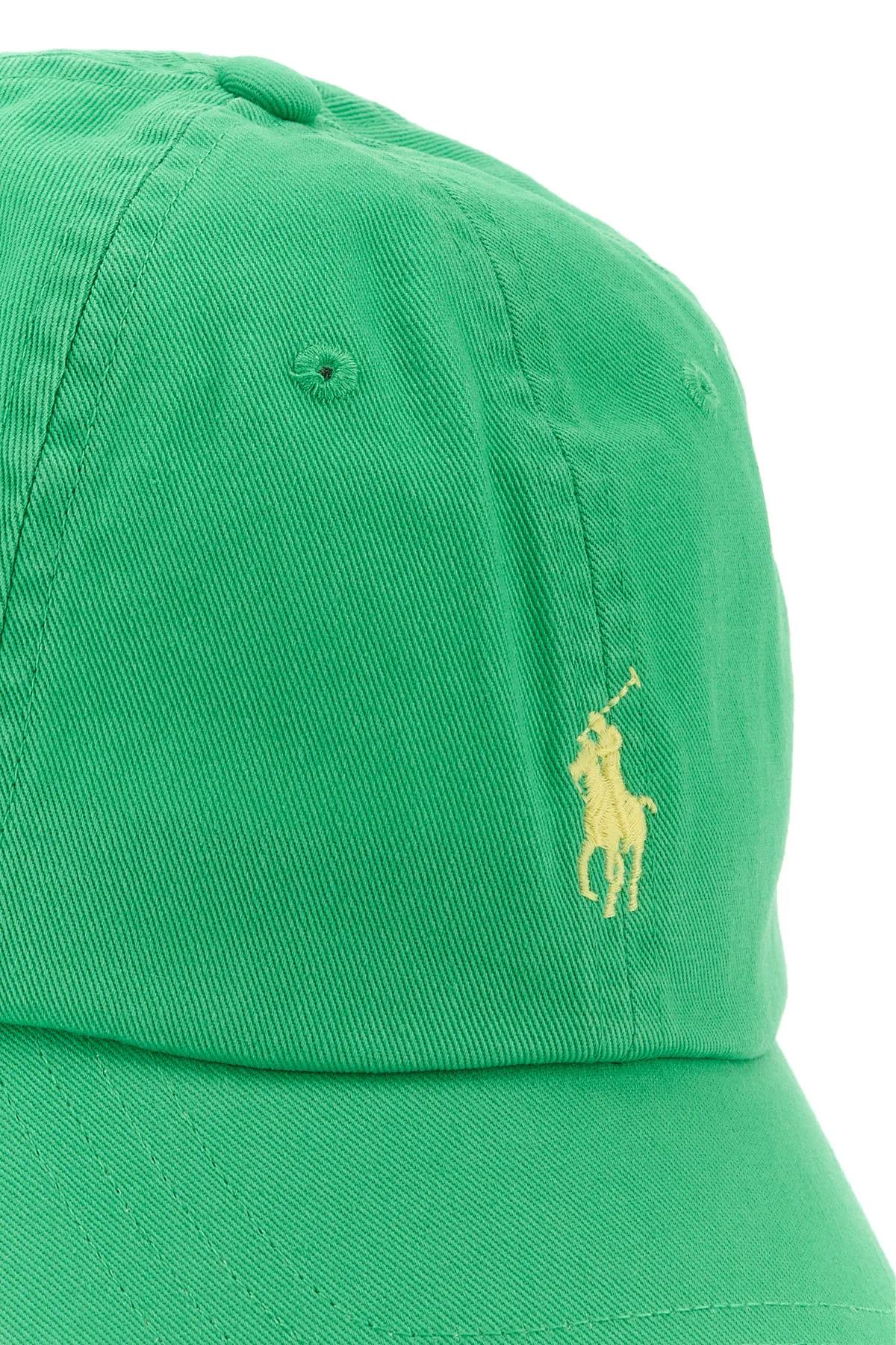 Shop Polo Ralph Lauren Green Cotton Baseball Cap In Verde