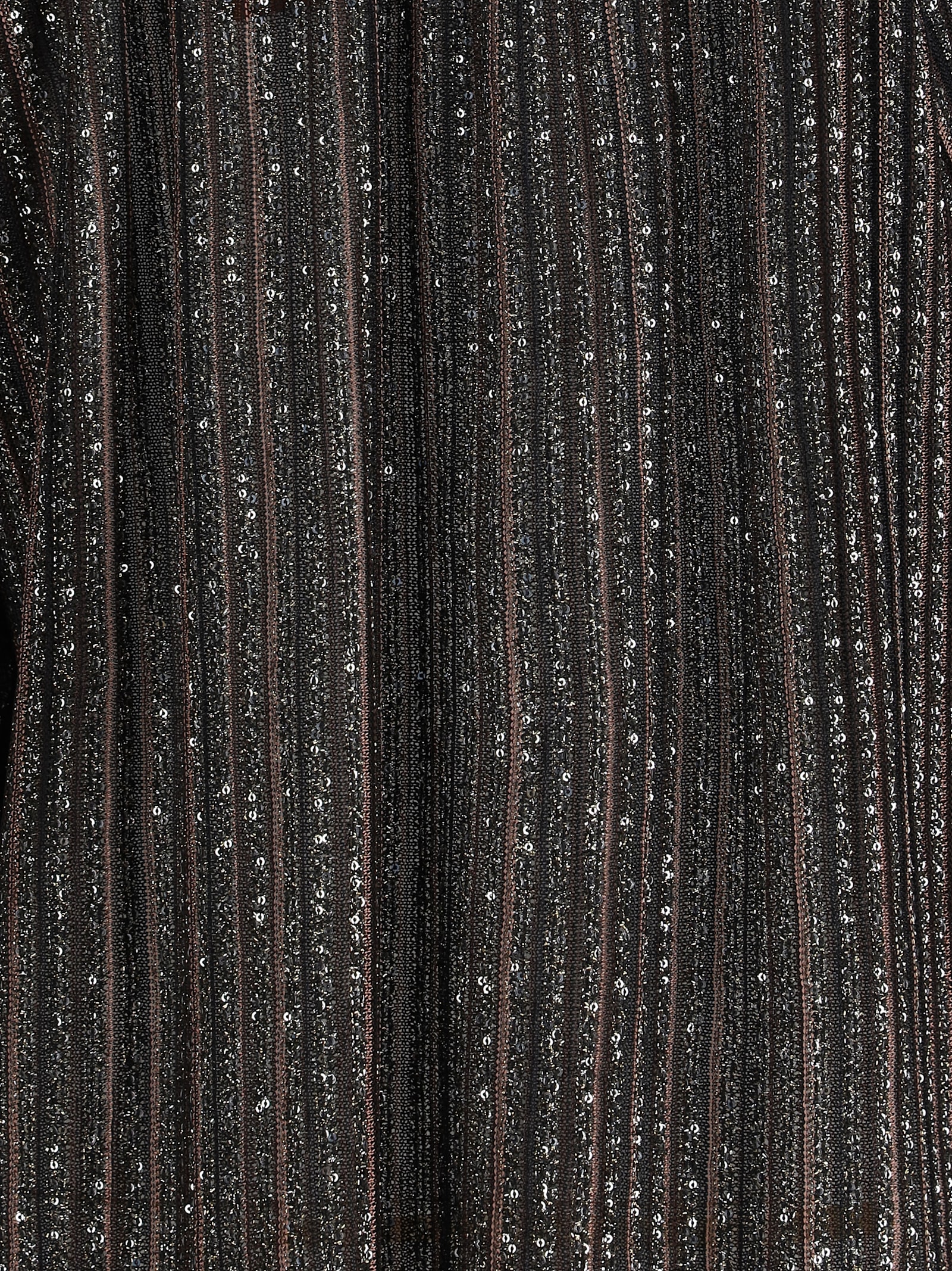 Missoni Striped Sequined Blouse In Black