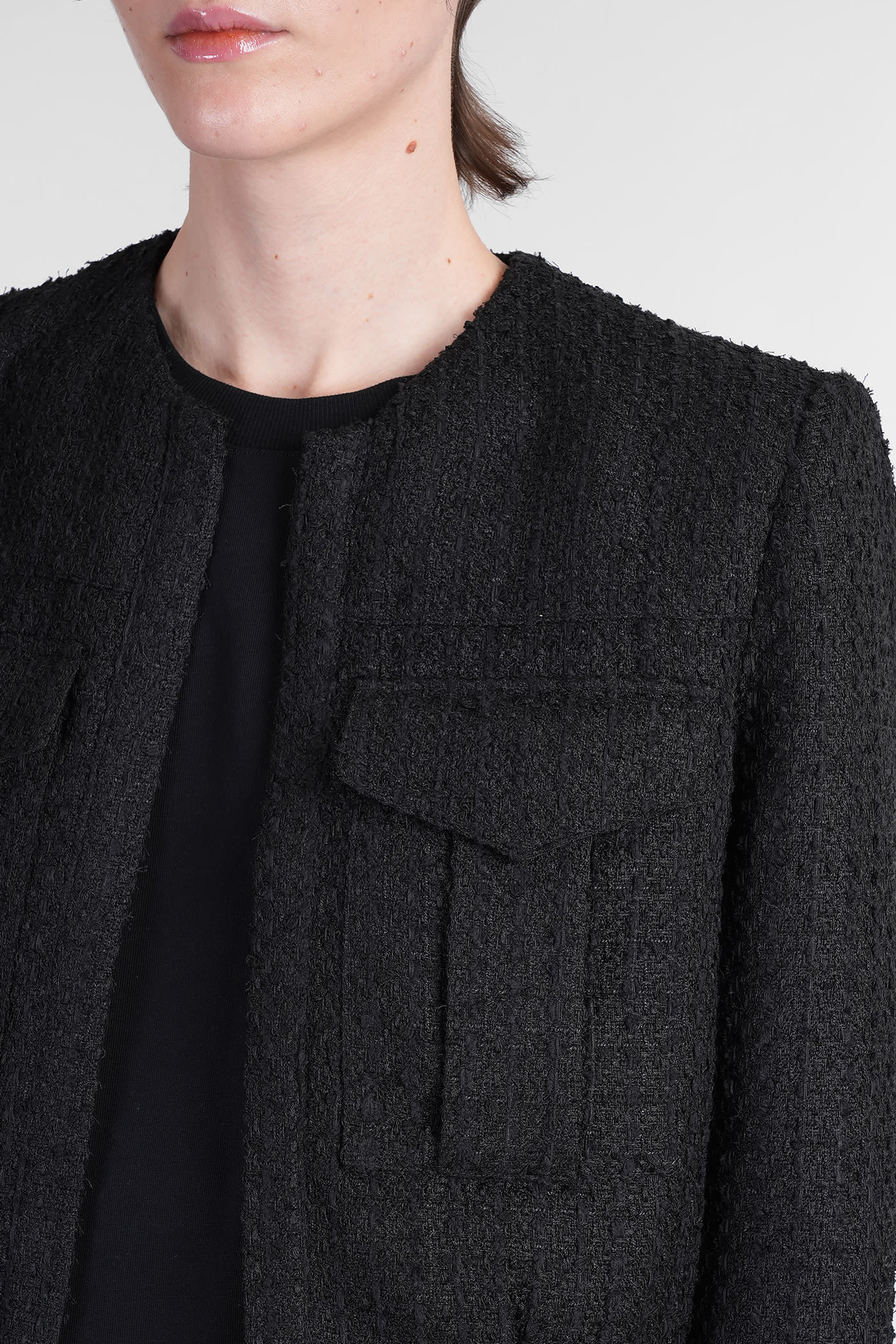 Iro Siname Casual Jacket In Black Polyester