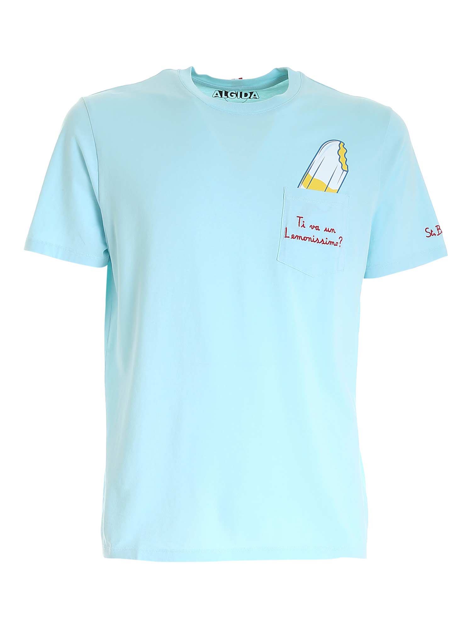 MC2 Saint Barth Austin T-shirt In Light Blue