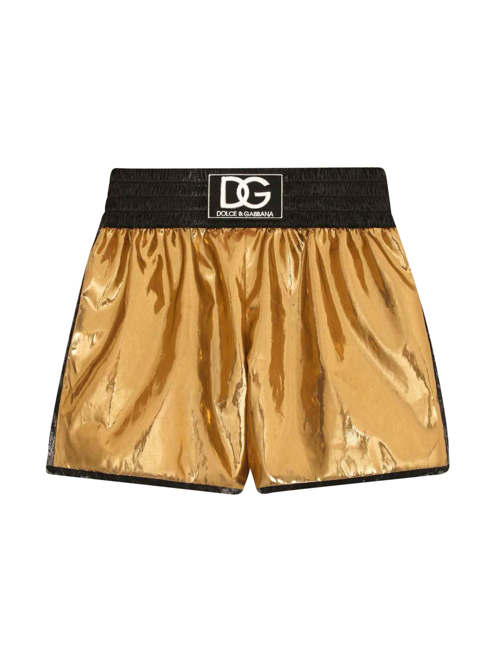 Dolce & Gabbana Gold Shorts