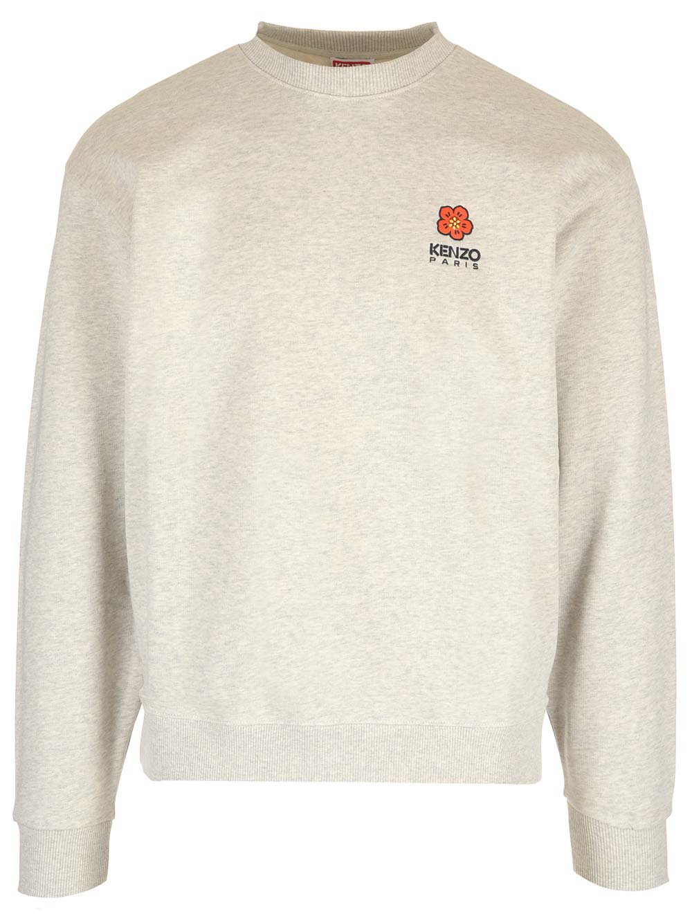 Kenzo Cotton Sweatshirt In Grey