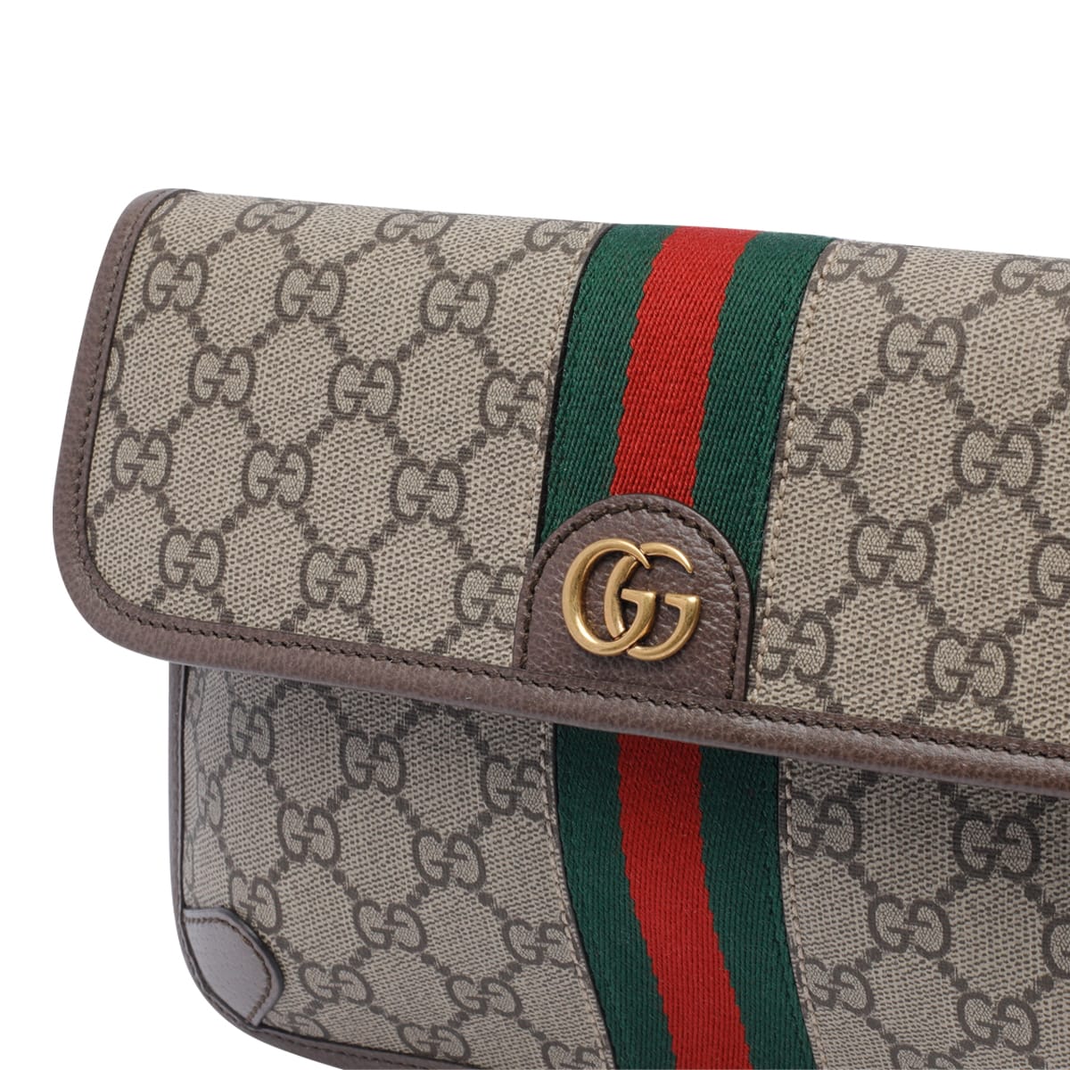 Shop Gucci Small Gg Ophidia Belt Bag In Brown