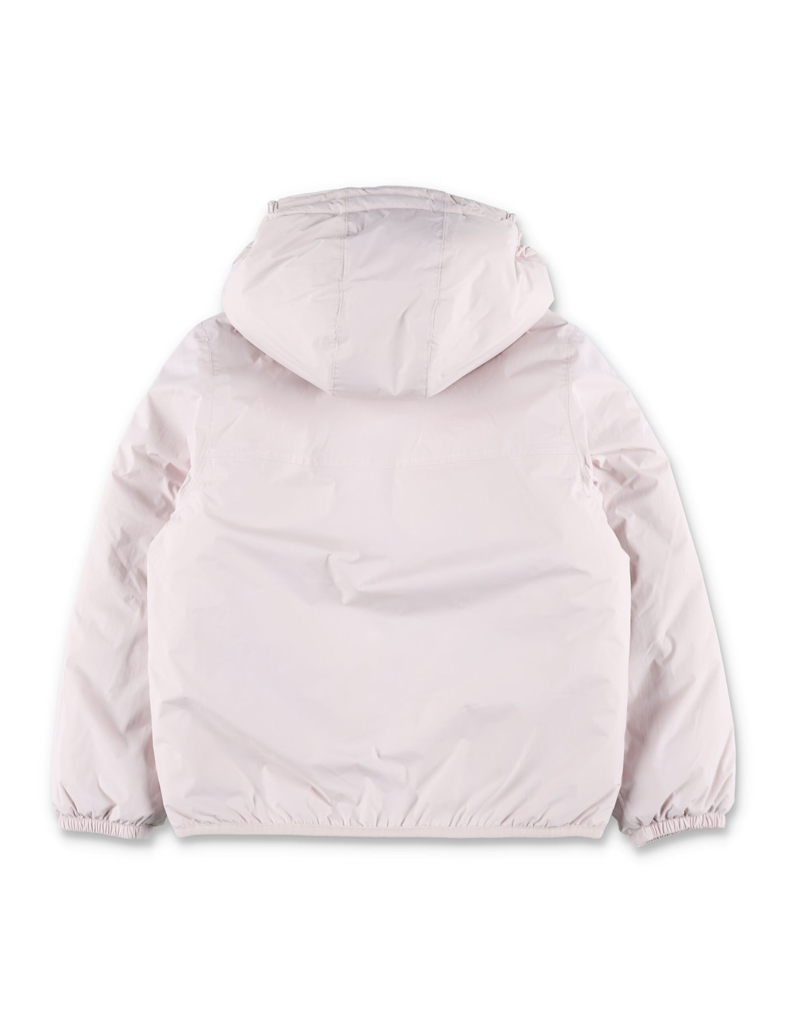 K-way Hooded Padded Jacket In Pink